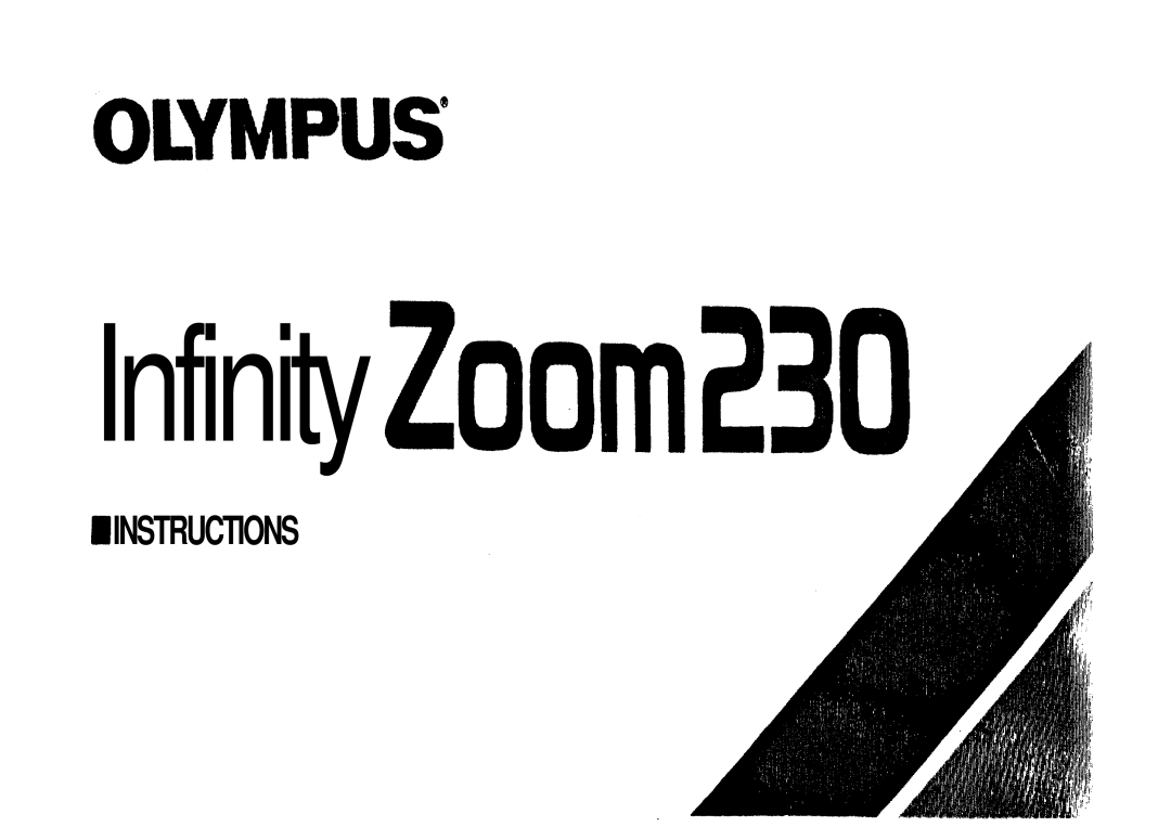 Olympus Zoom230 manual Infinity 