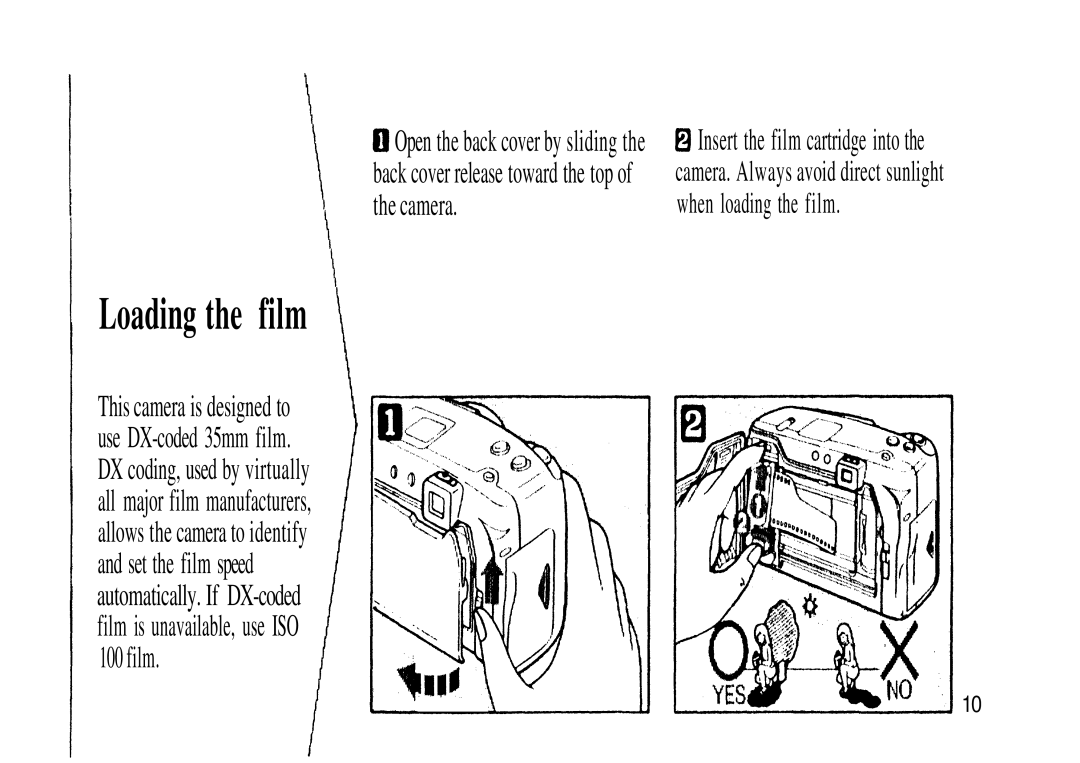 Olympus Zoom230 manual Loading the film 