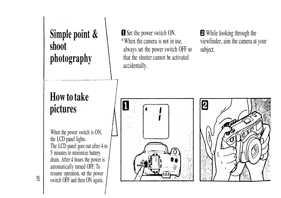 Olympus Zoom230 manual How to take, Pictures 