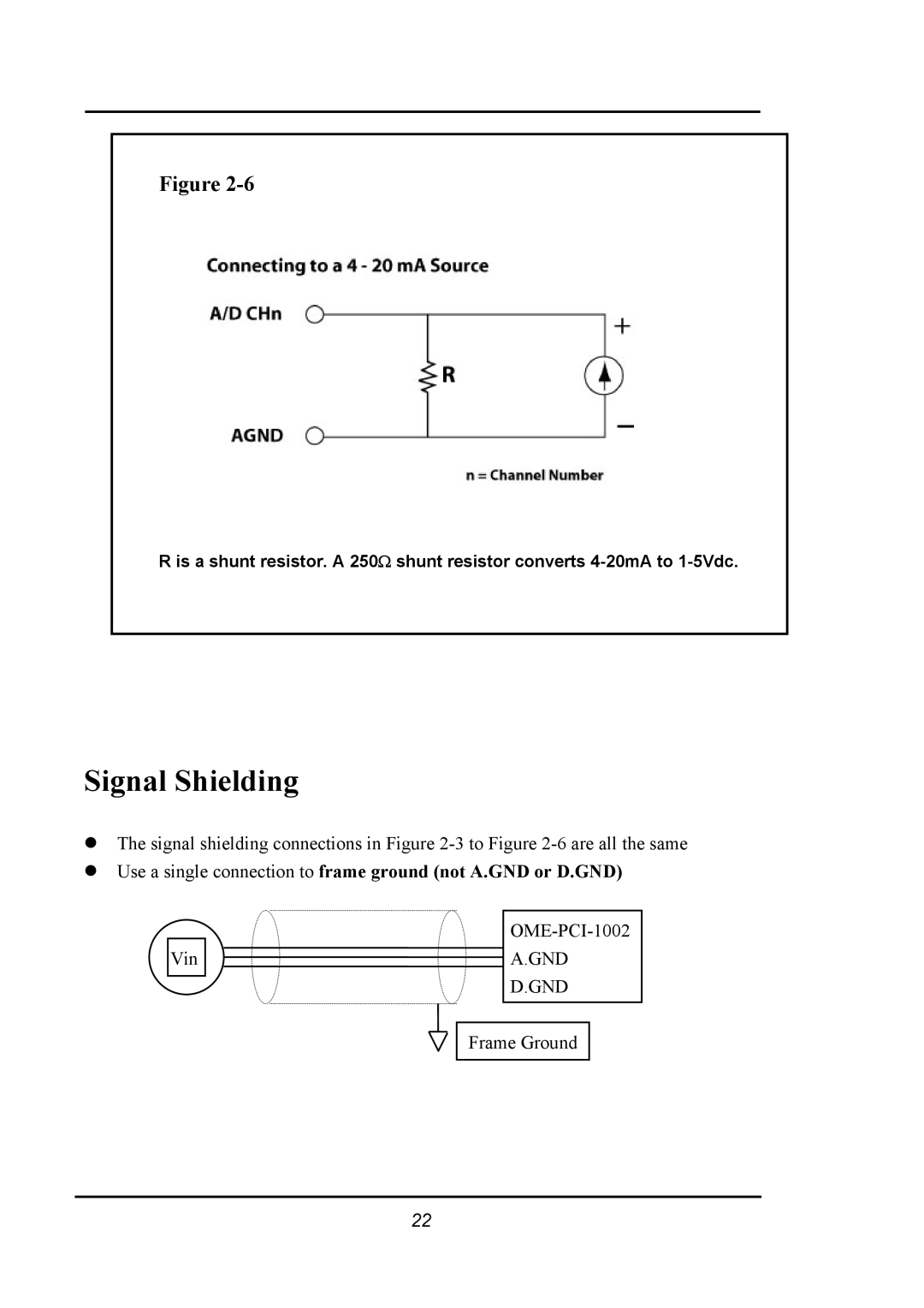 Omega 1002 manual Signal Shielding 