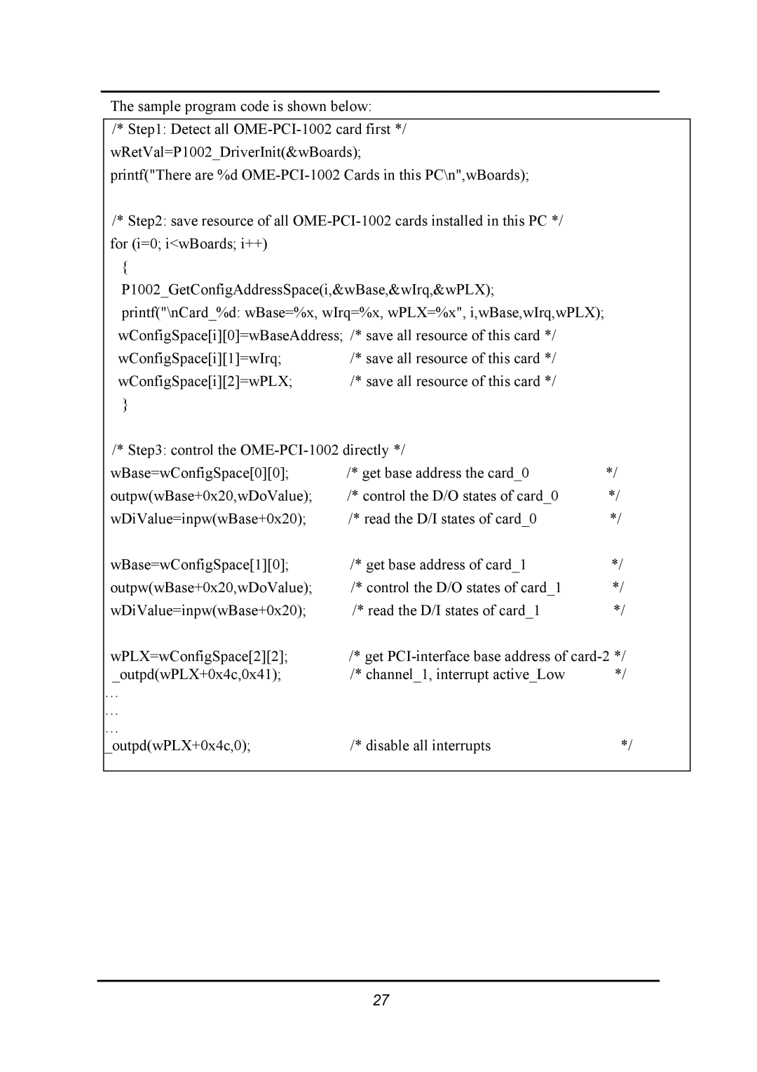 Omega 1002 manual 