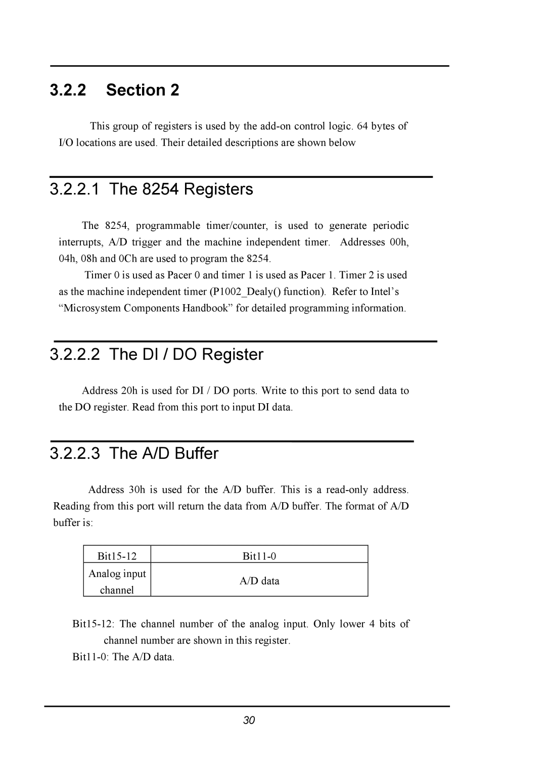 Omega 1002 manual Registers 