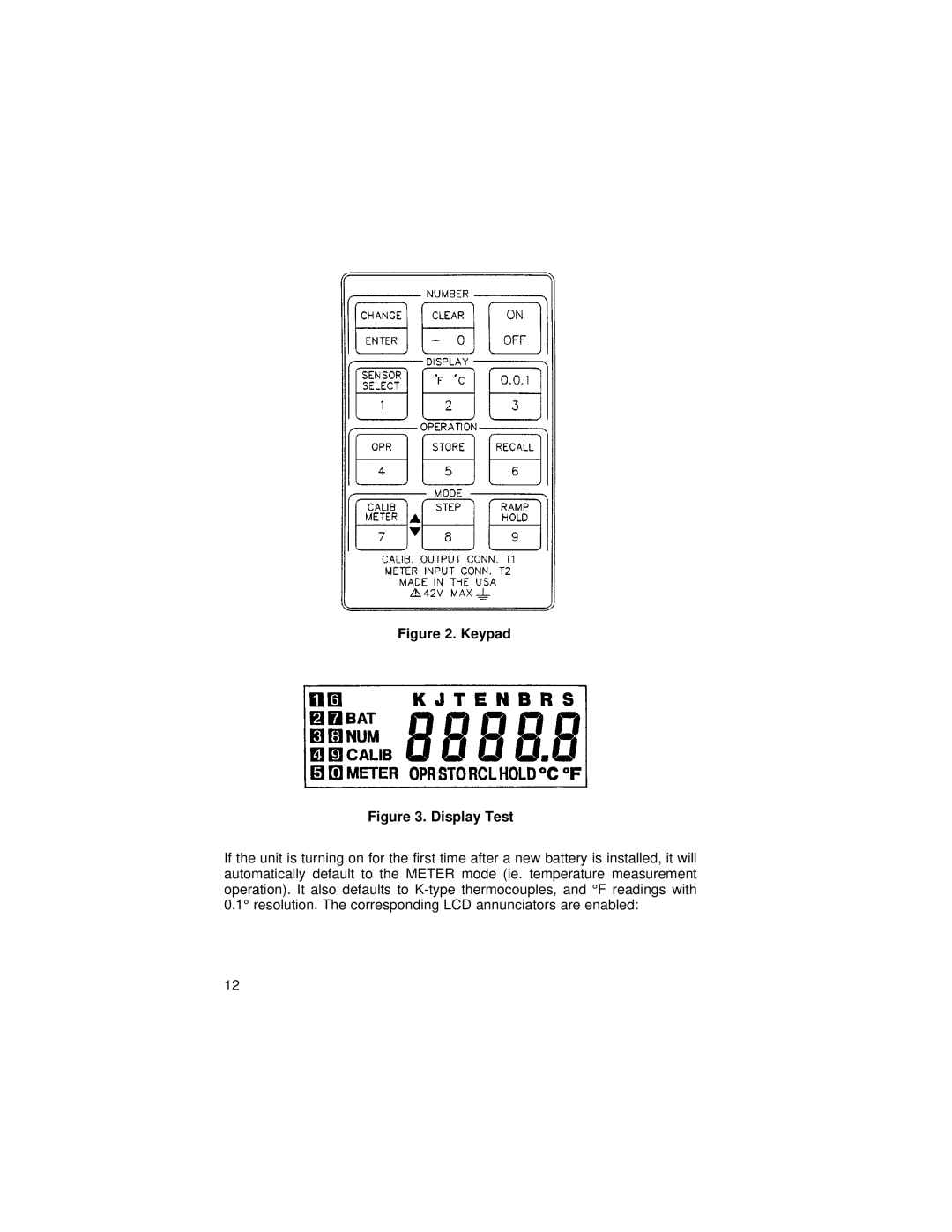 Omega 26, 27, 25, 24 manual Keypad 