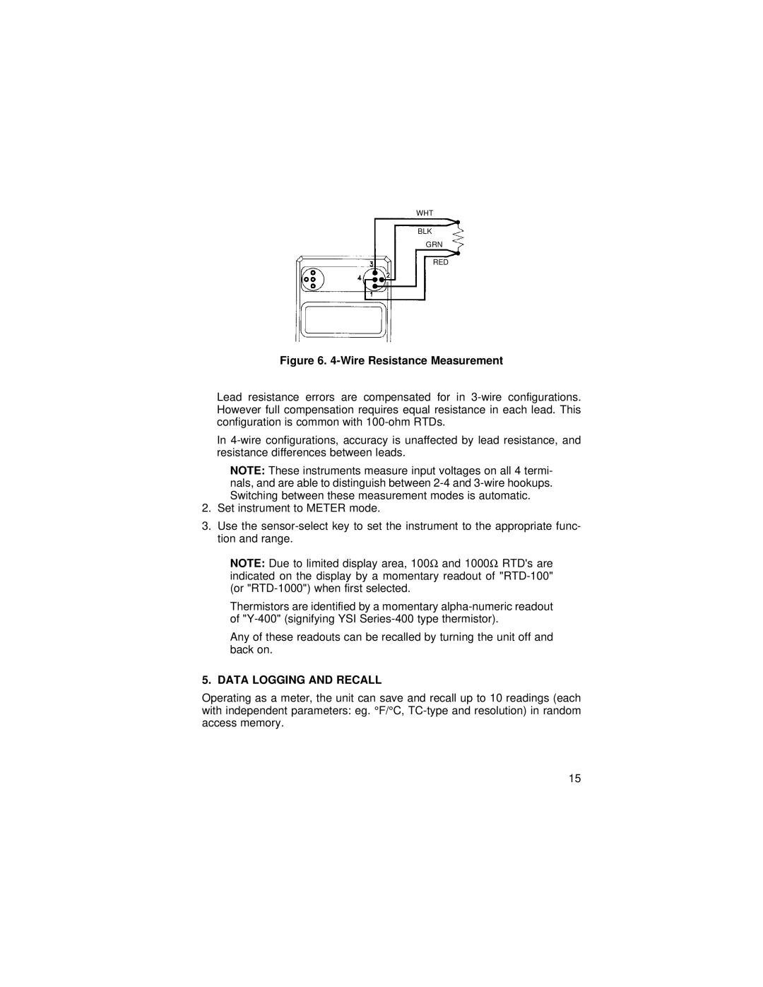 Omega 25, 27, 26, 24 manual Data Logging and Recall 