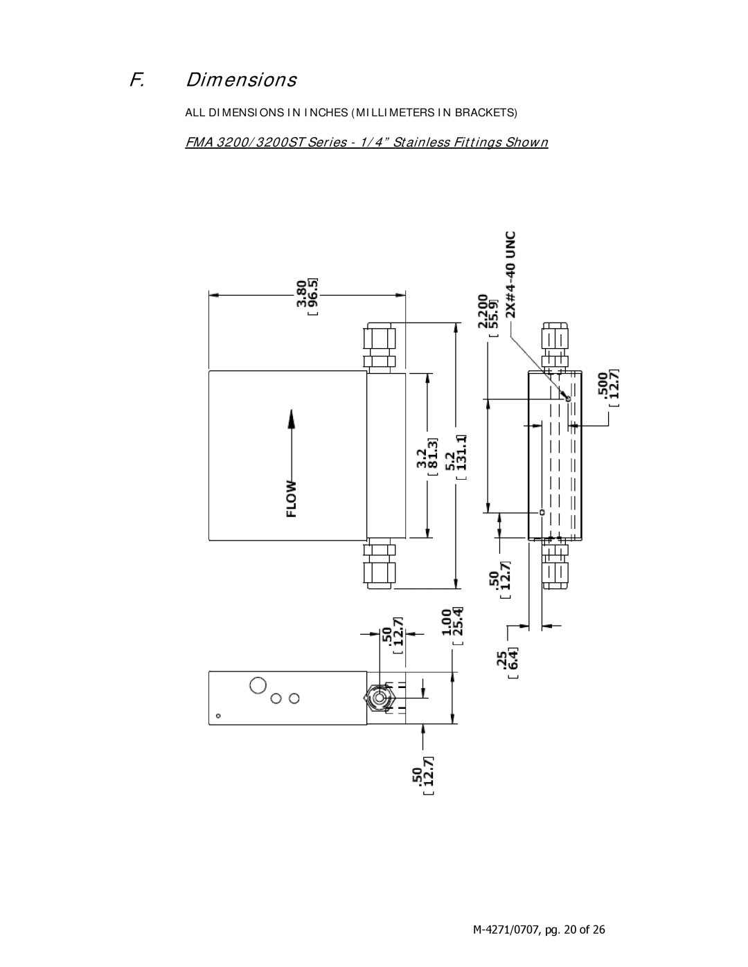 Omega 3200ST, 3400ST manual Dimensions 