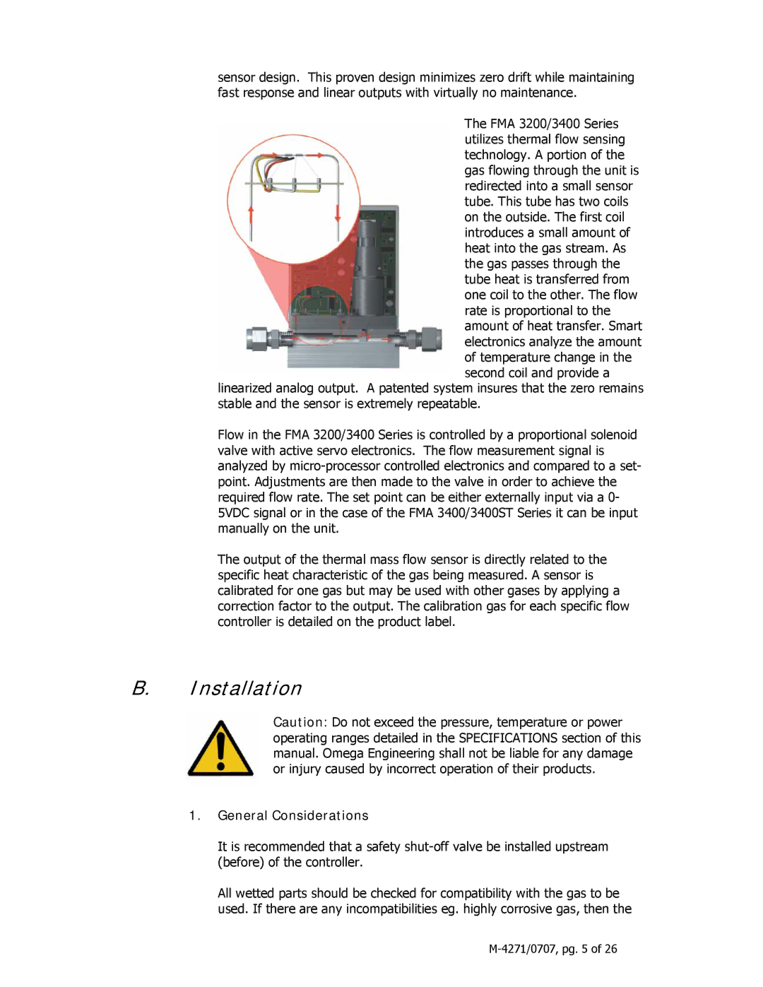 Omega 3200ST, 3400ST manual Installation, General Considerations 