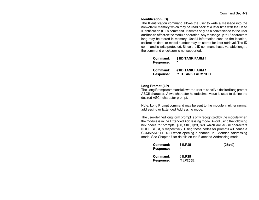 Omega A2400 manual $1ID Tank Farm, #1ID Tank Farm, 1ID Tank Farm 1CD 