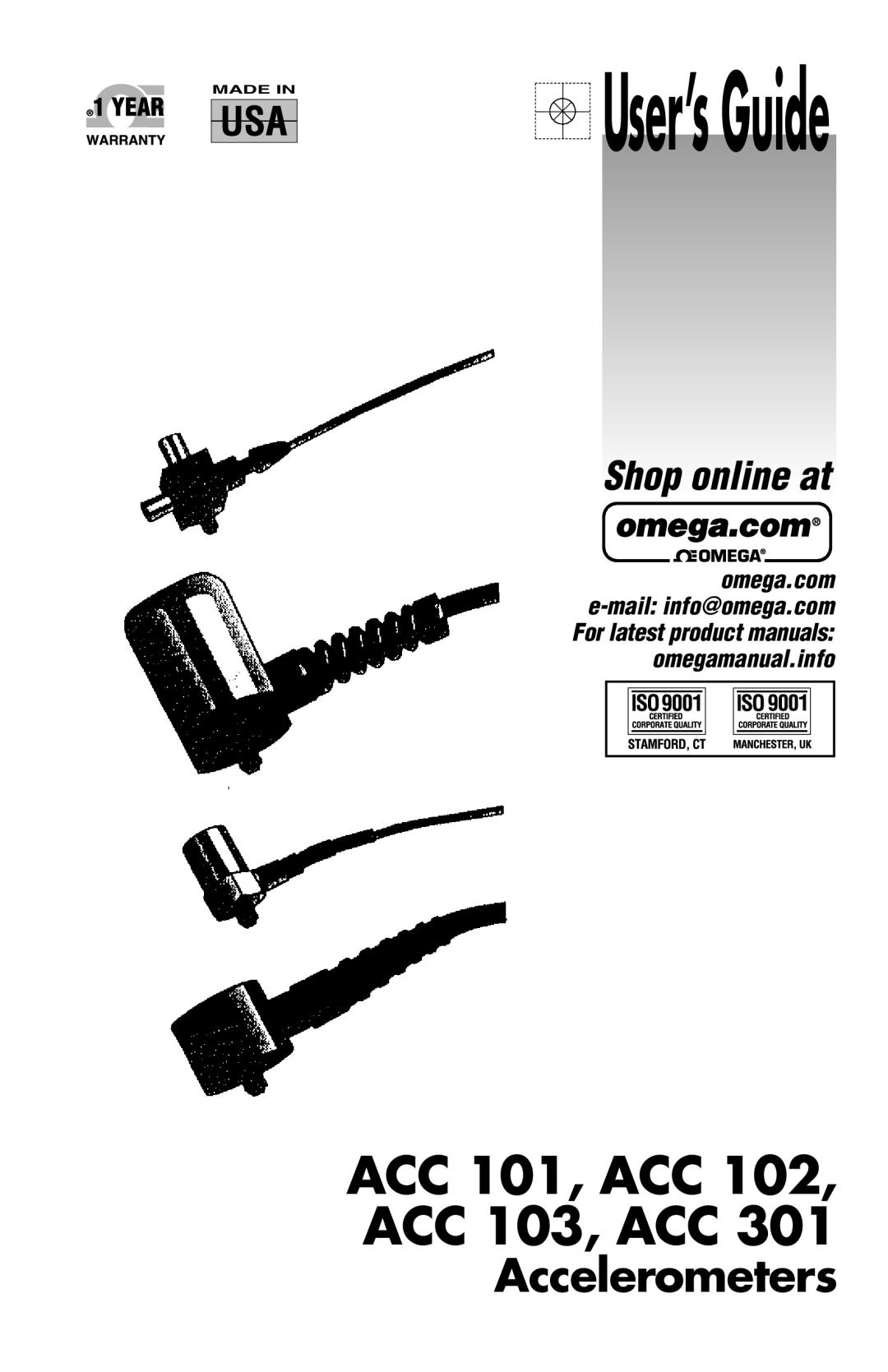 Omega acc 101 manual ACC 101, ACC 102, ACC 103, ACC 