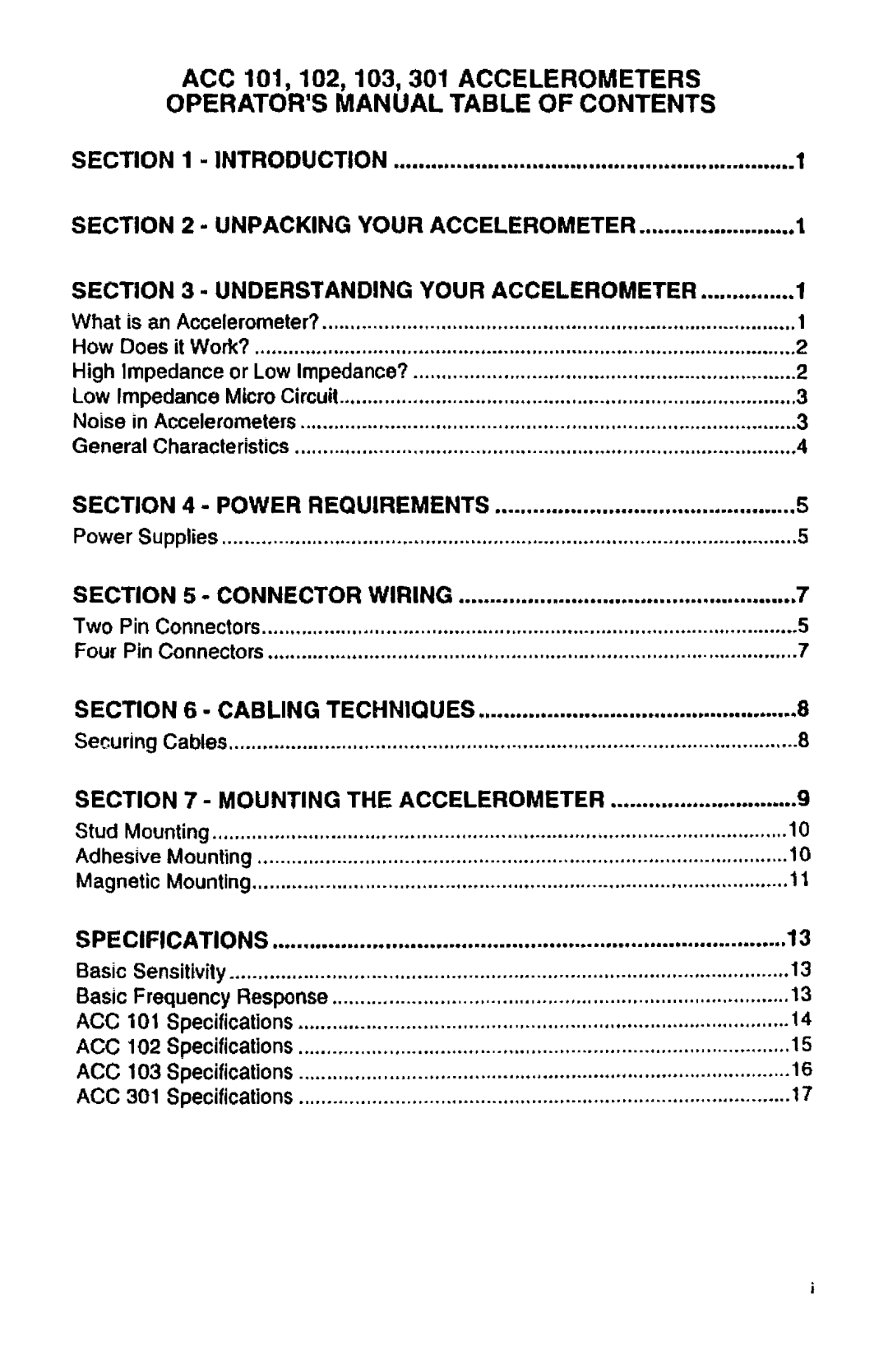 Omega acc 101 manual 