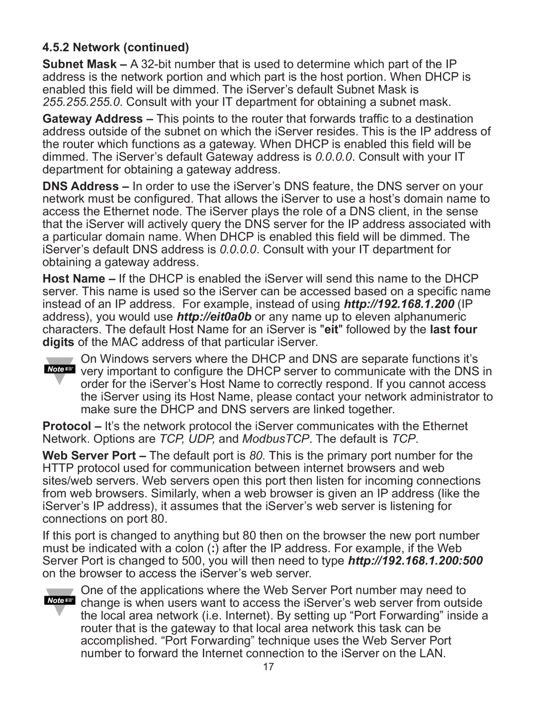 Omega C4EIT/-EIT manual Network 