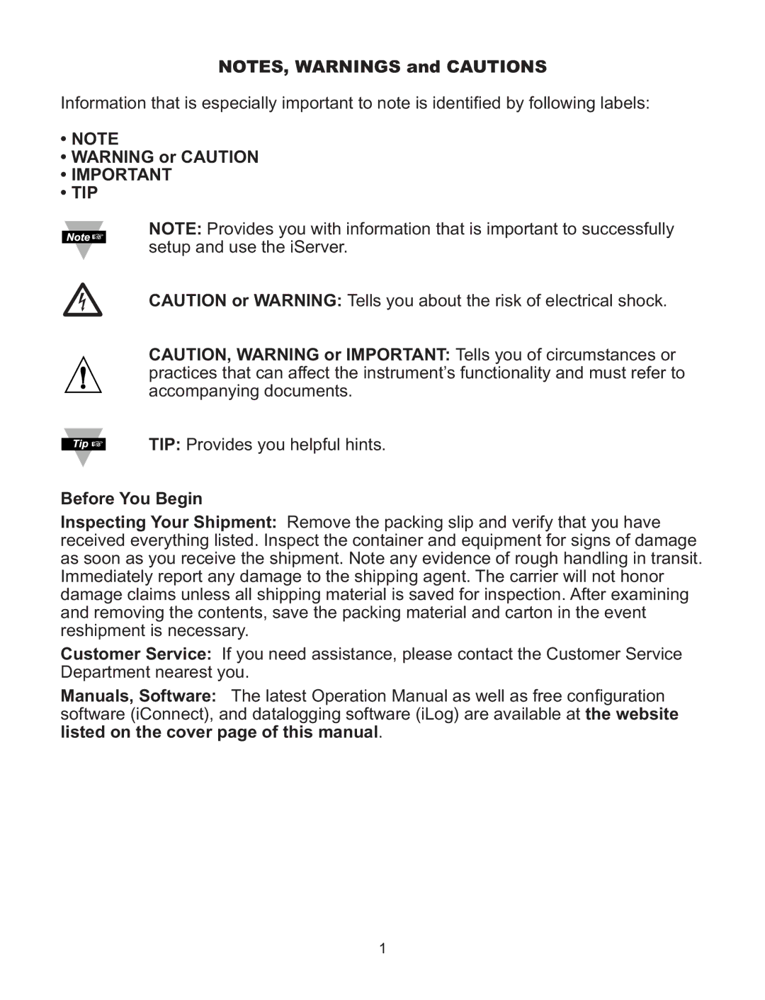 Omega C4EIT/-EIT manual Tip, Before You Begin 