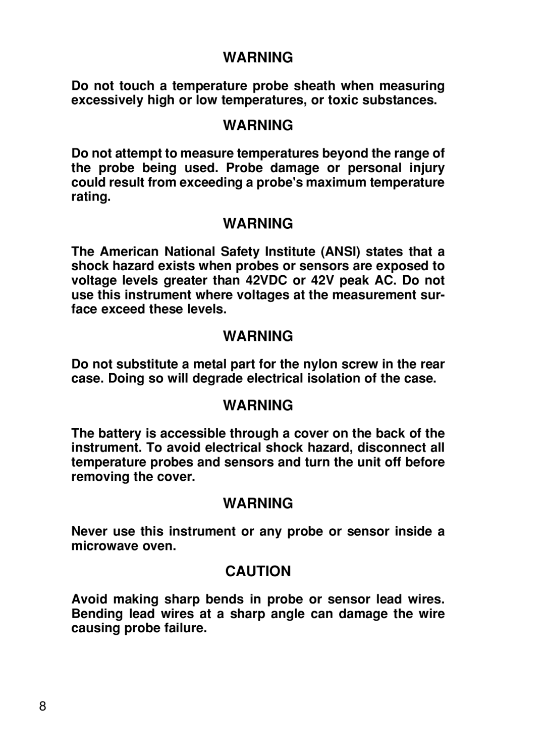 Omega CL24, CL25, CL27, CL23A, CL26 manual 