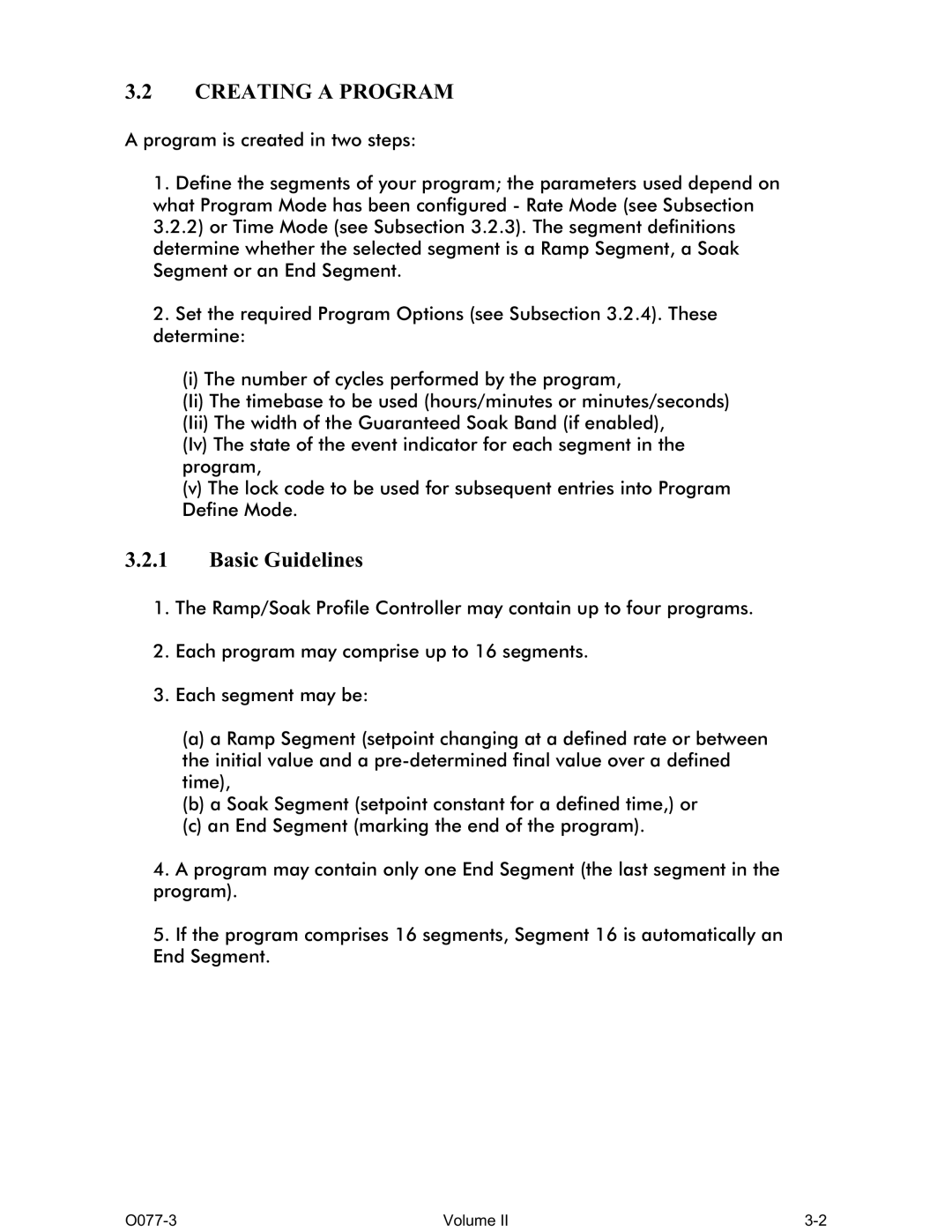 Omega CN1166 manual Creating a Program, Basic Guidelines 