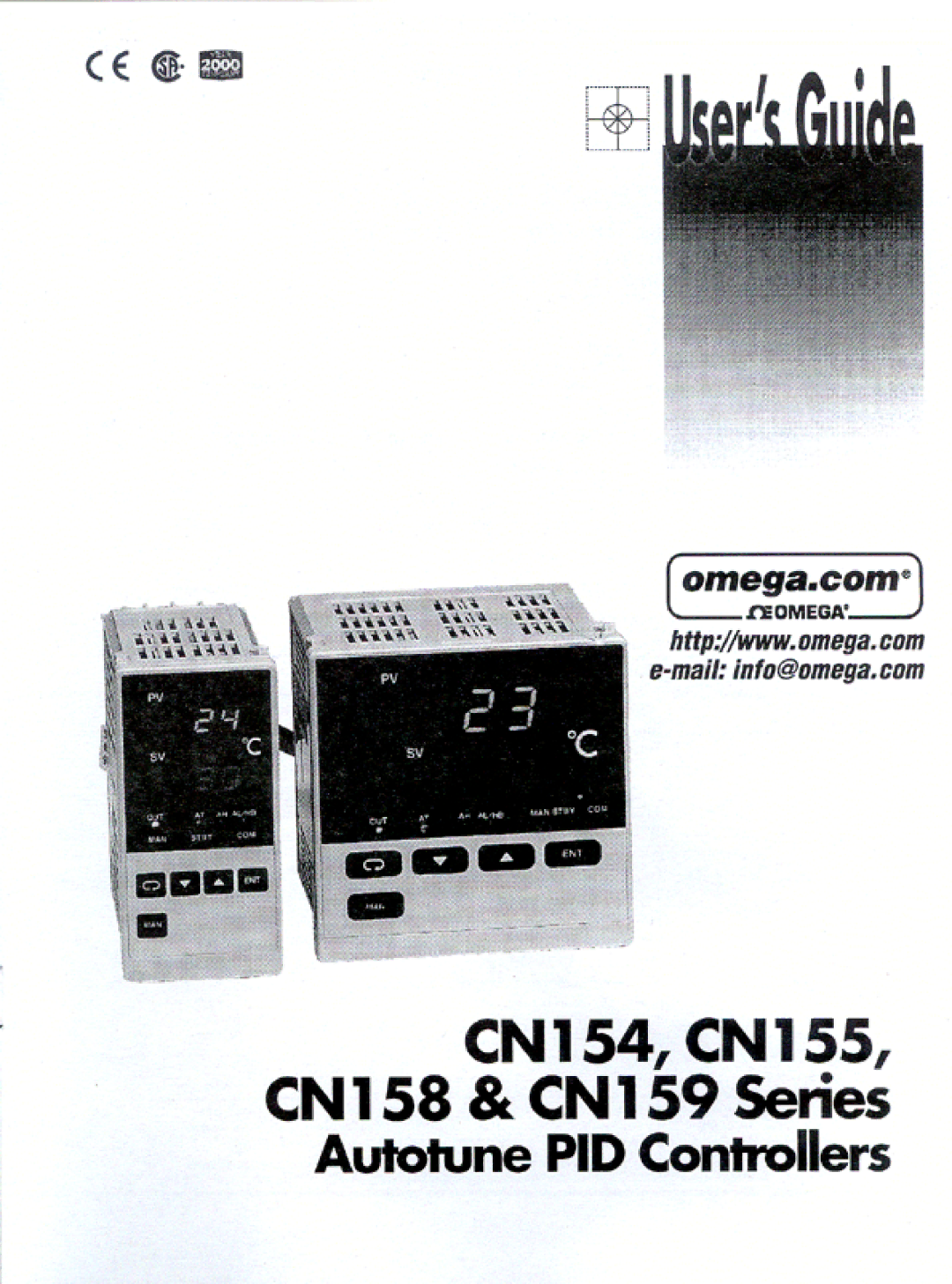 Omega CN155, CN154, CN158, CN159 manual 