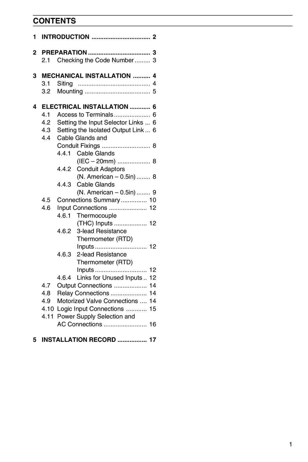 Omega CN3440 manual Contents 