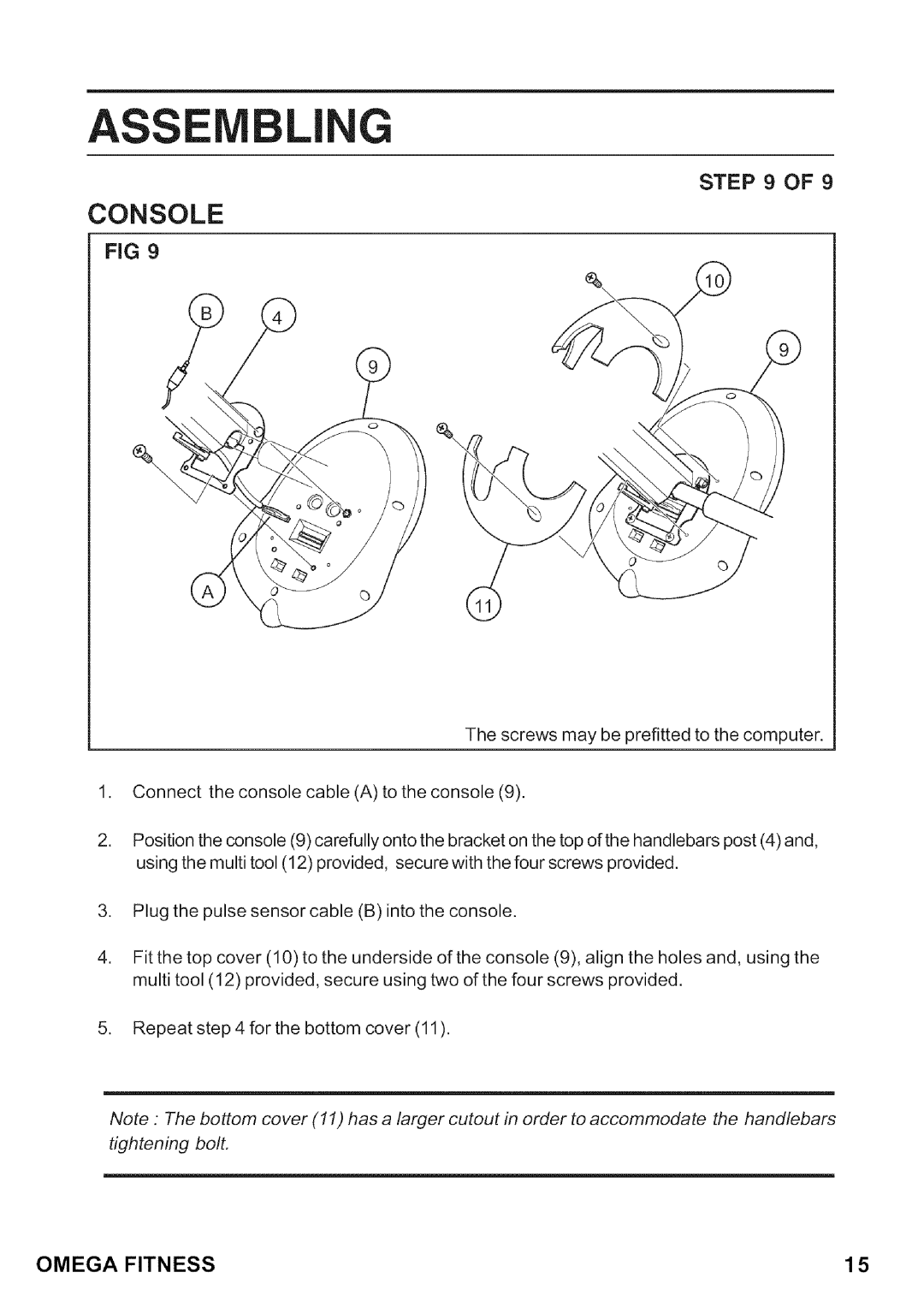 Omega CO-BR130 manual Asse LI, Console 