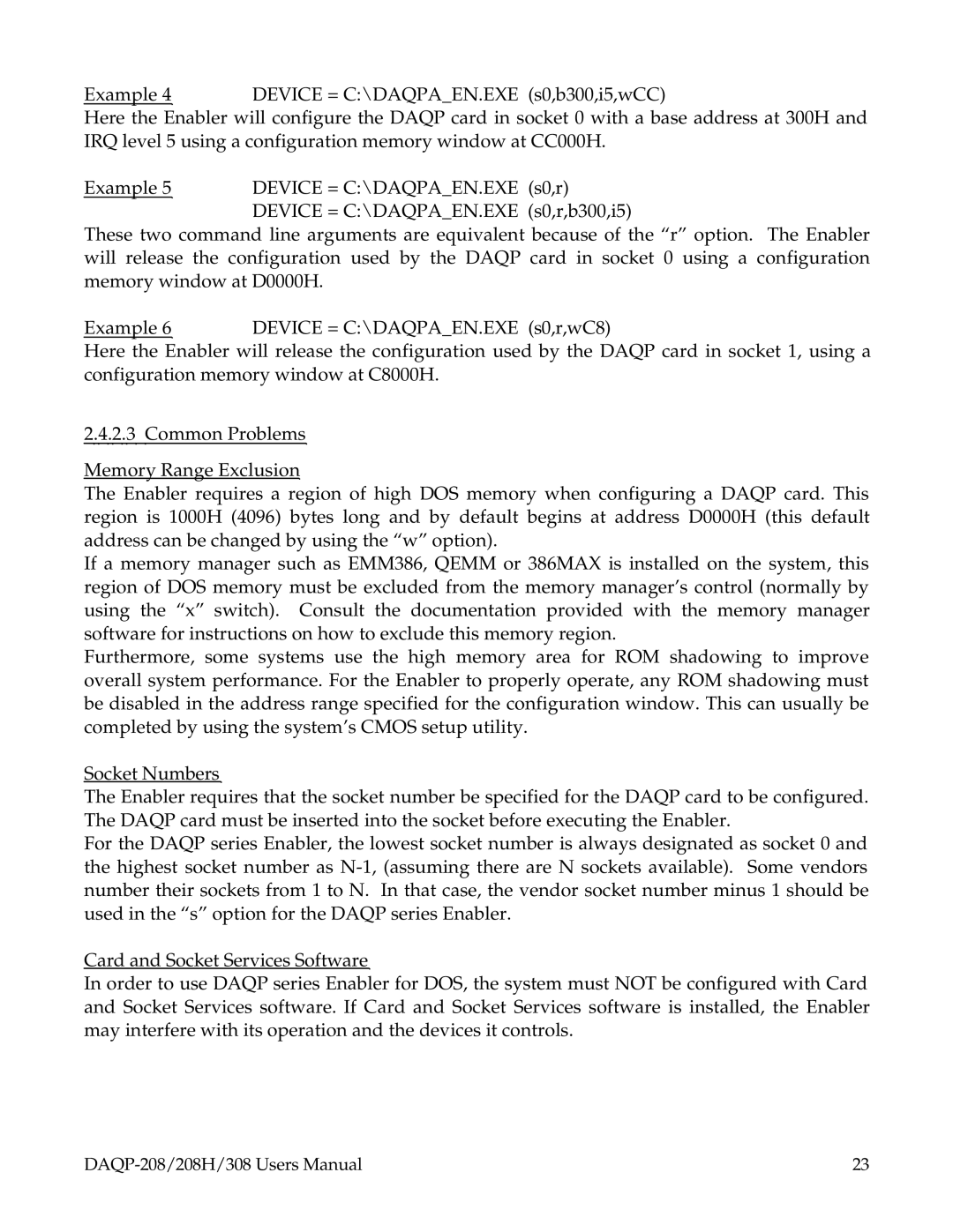 Omega 308, DAQP-208, 208H user manual S0,r 