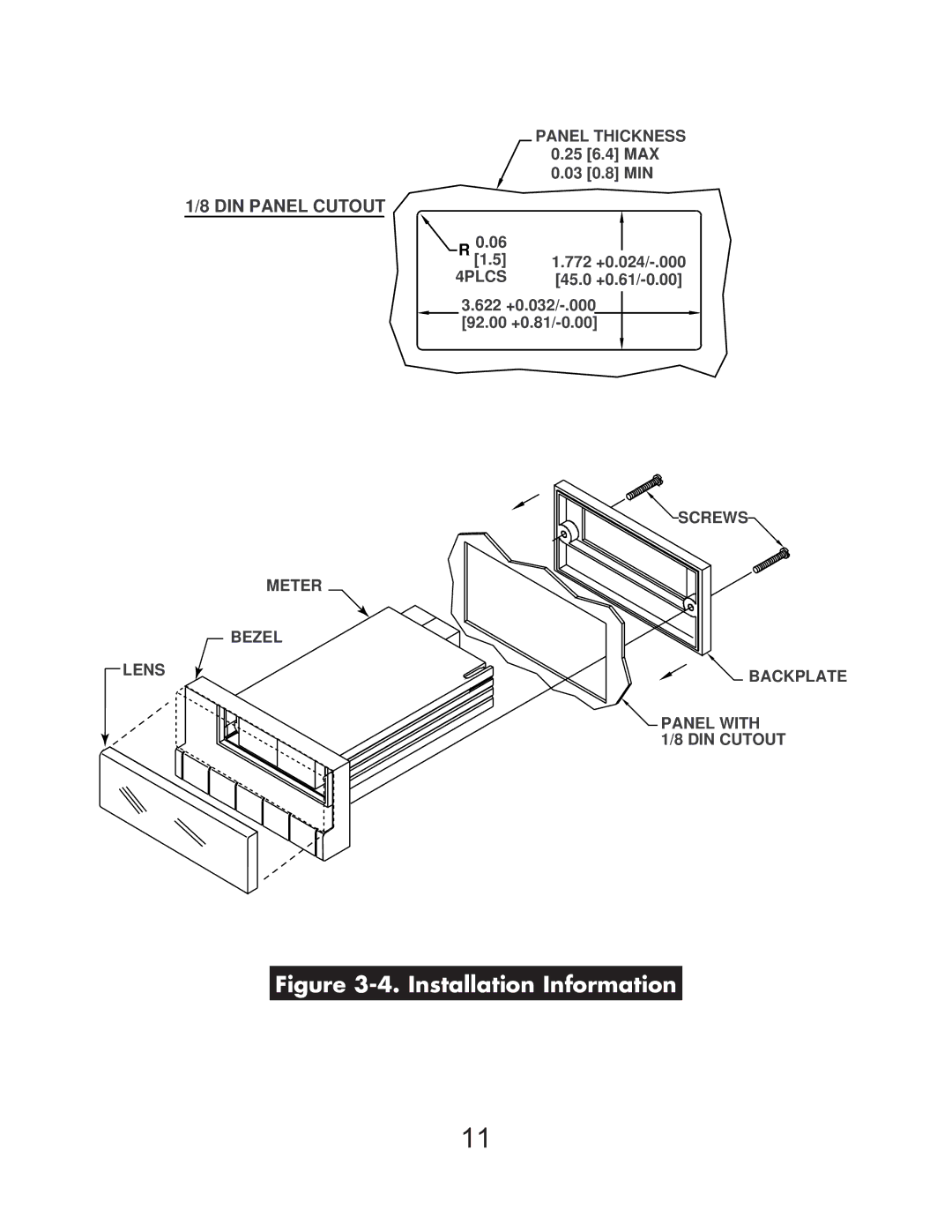 Omega DP119-RTD manual Installation Information 