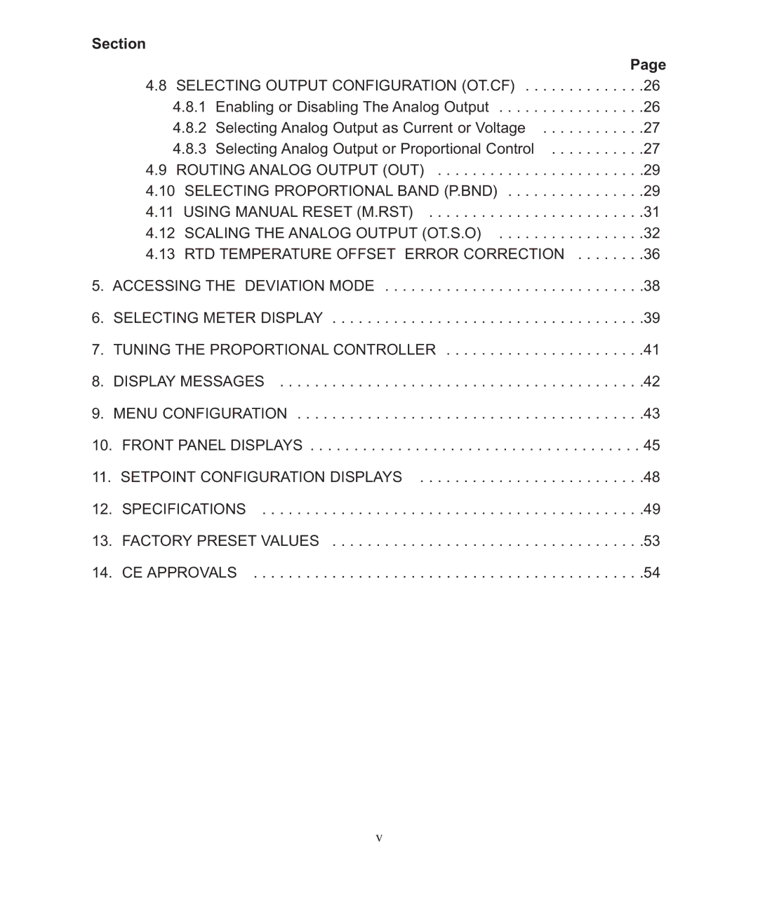 Omega DP26-RTD manual Selecting Output Configuration OT.CF 