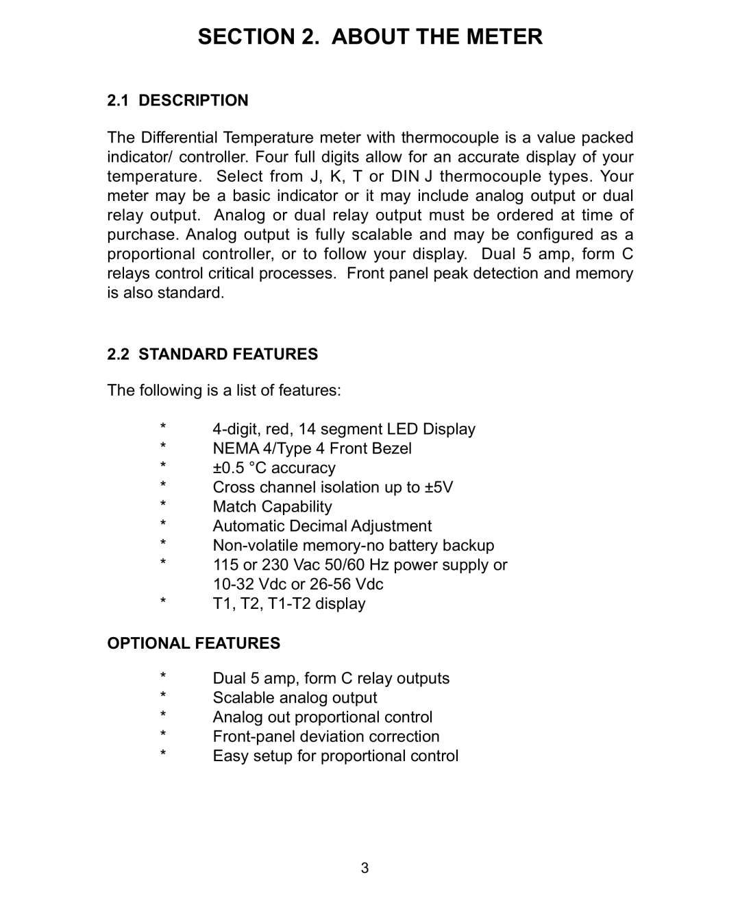 Omega DP26-TC manual About the Meter 