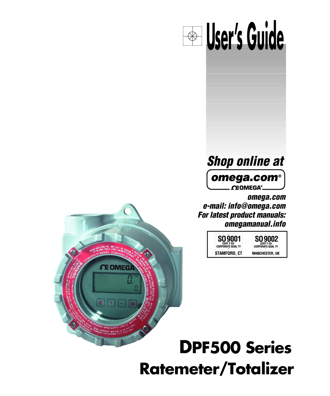 Omega DPF500 Series manual User’sGuide 