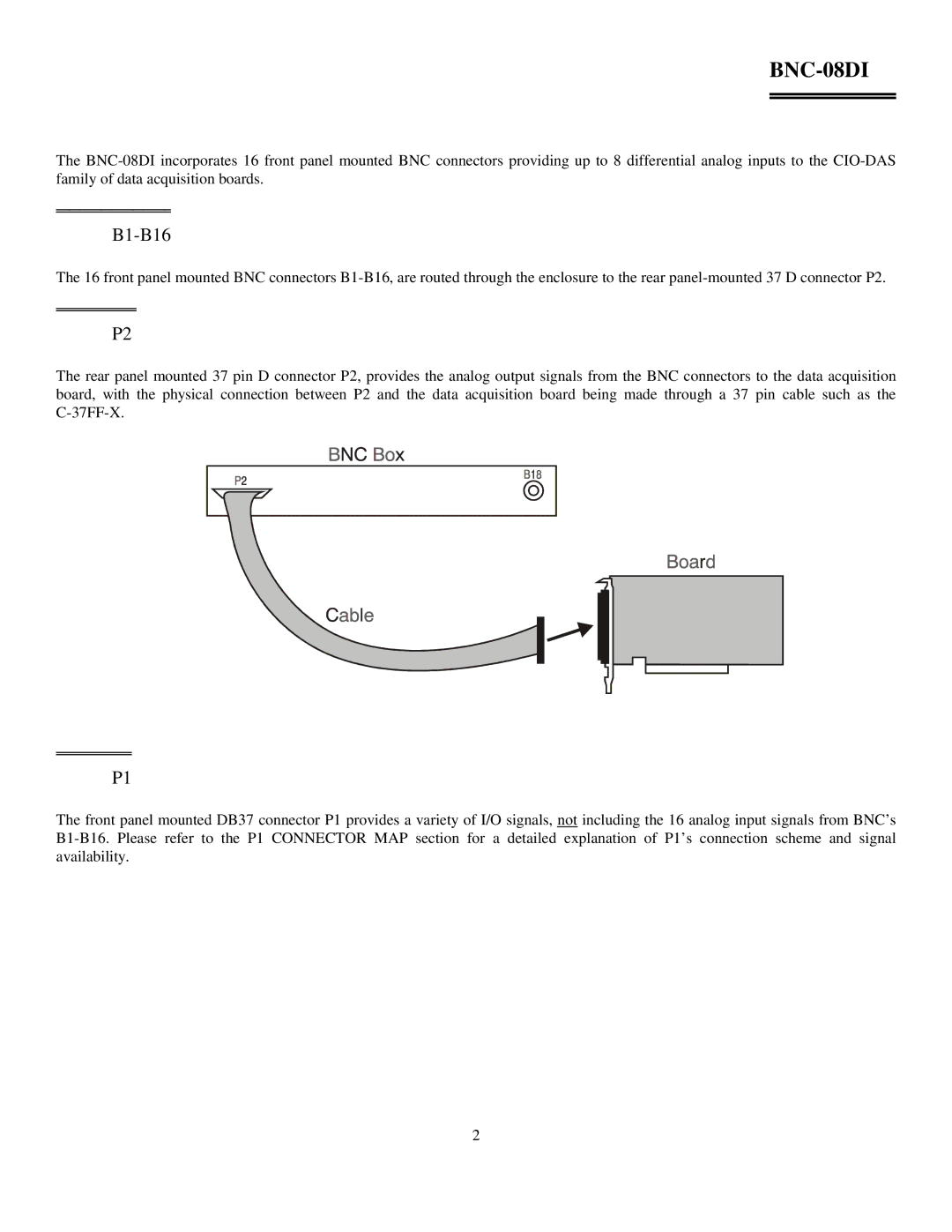 Omega Engineering BNC-08DI, BNC-16DI, BNC-16SE manual B1-B16 