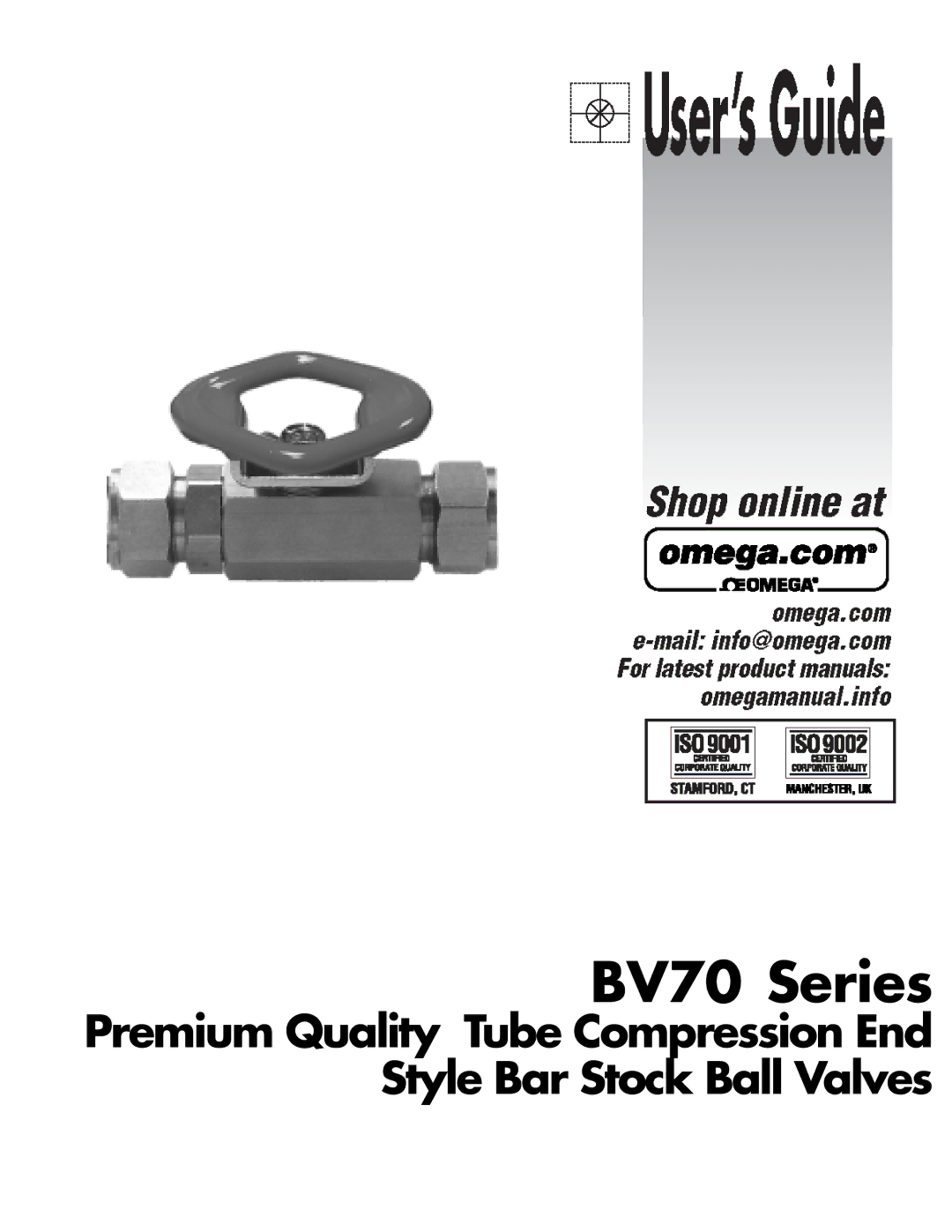 Omega Engineering manual BV70 Series 