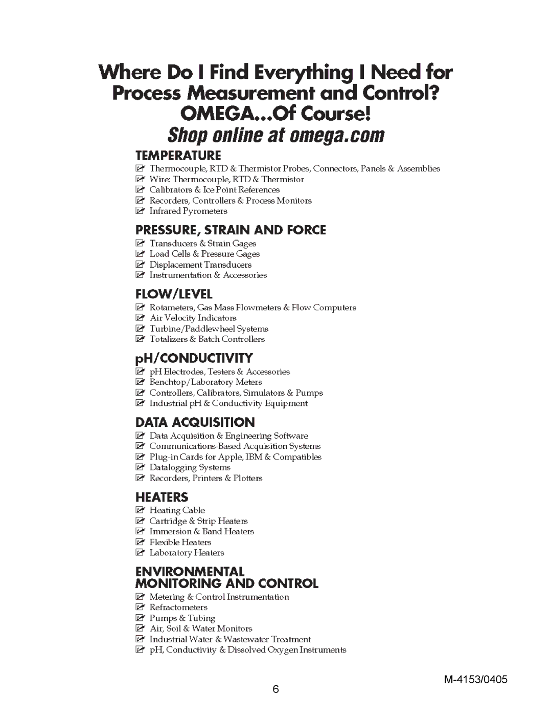 Omega Engineering BVLS Series manual 4153/0405 