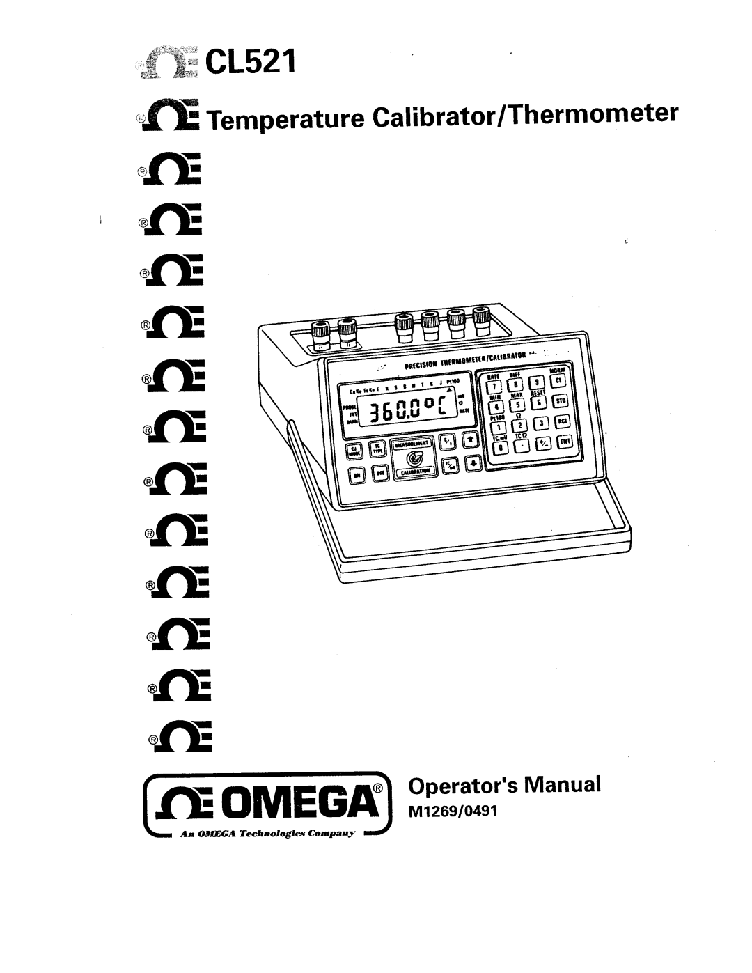 Omega Engineering CL521 manual 