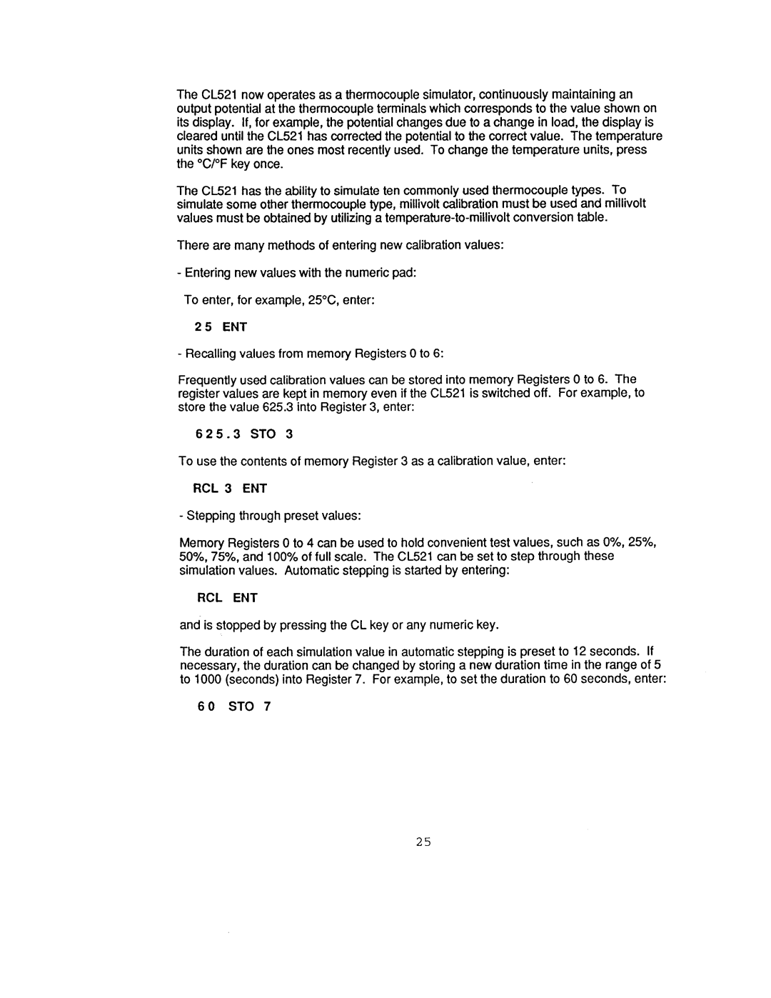 Omega Engineering CL521 manual 