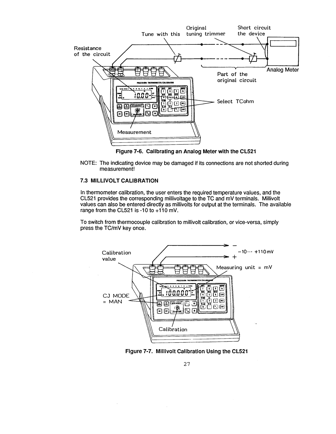 Omega Engineering CL521 manual 