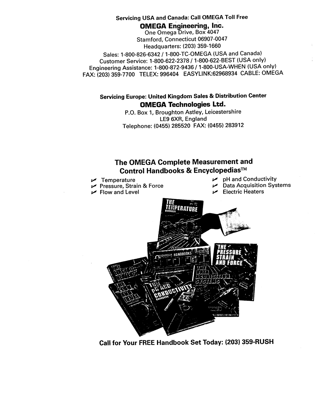 Omega Engineering CL521 manual 