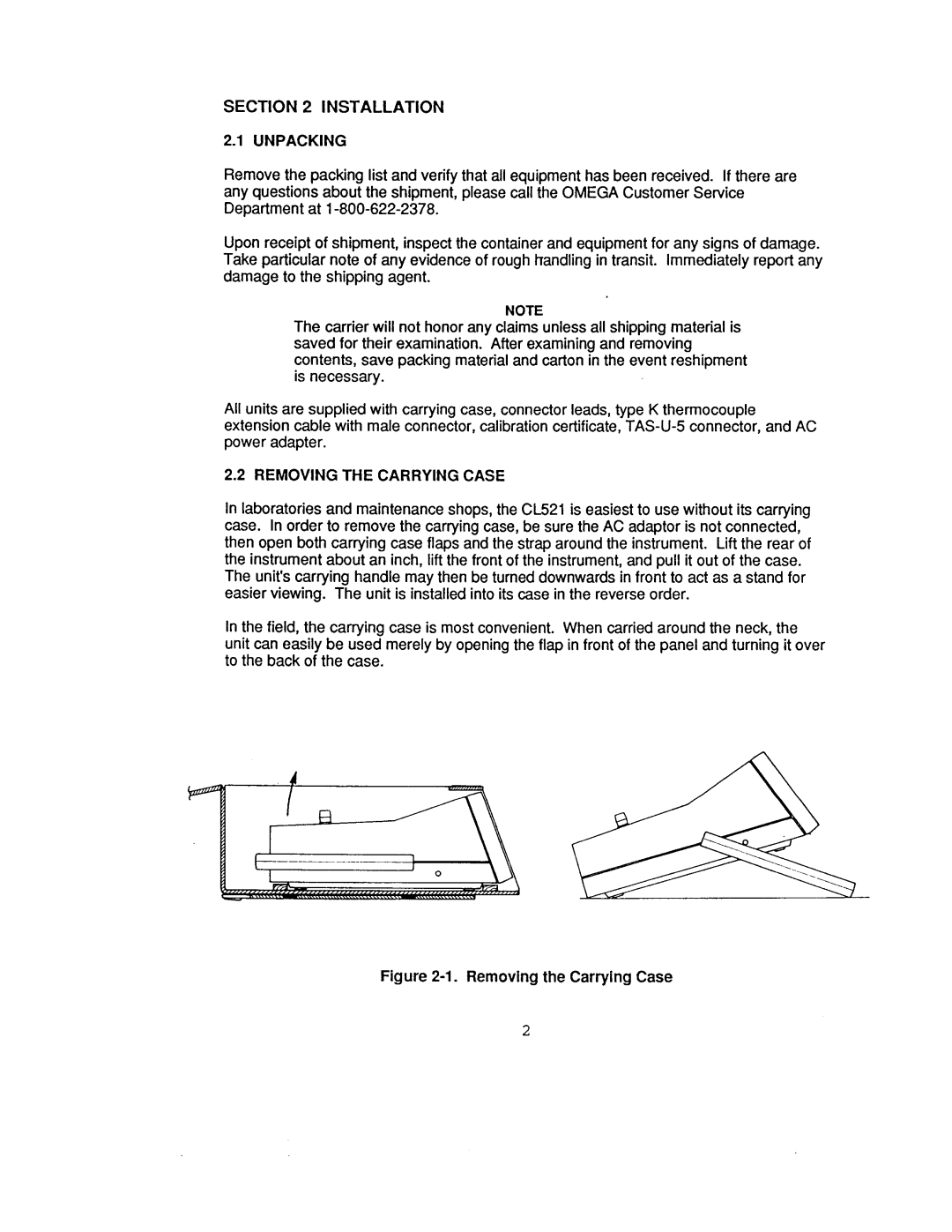 Omega Engineering CL521 manual 