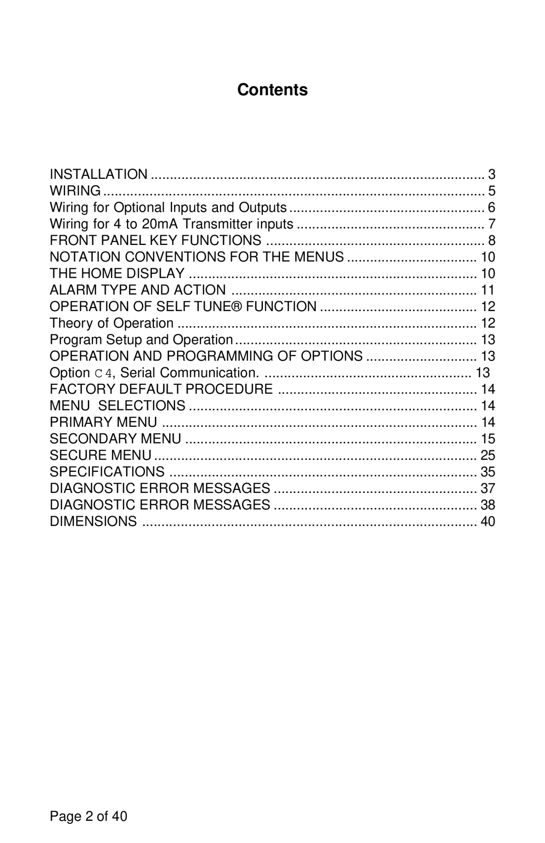 Omega Engineering CN 79000 manual Contents 