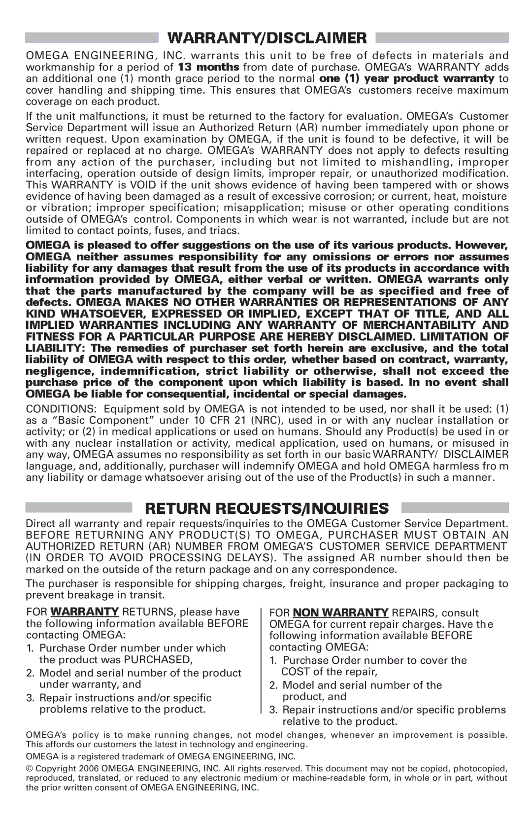 Omega Engineering CN 79000 manual 