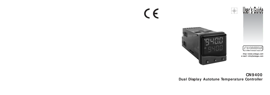 Omega Engineering CN9400 specifications User’s Guide 