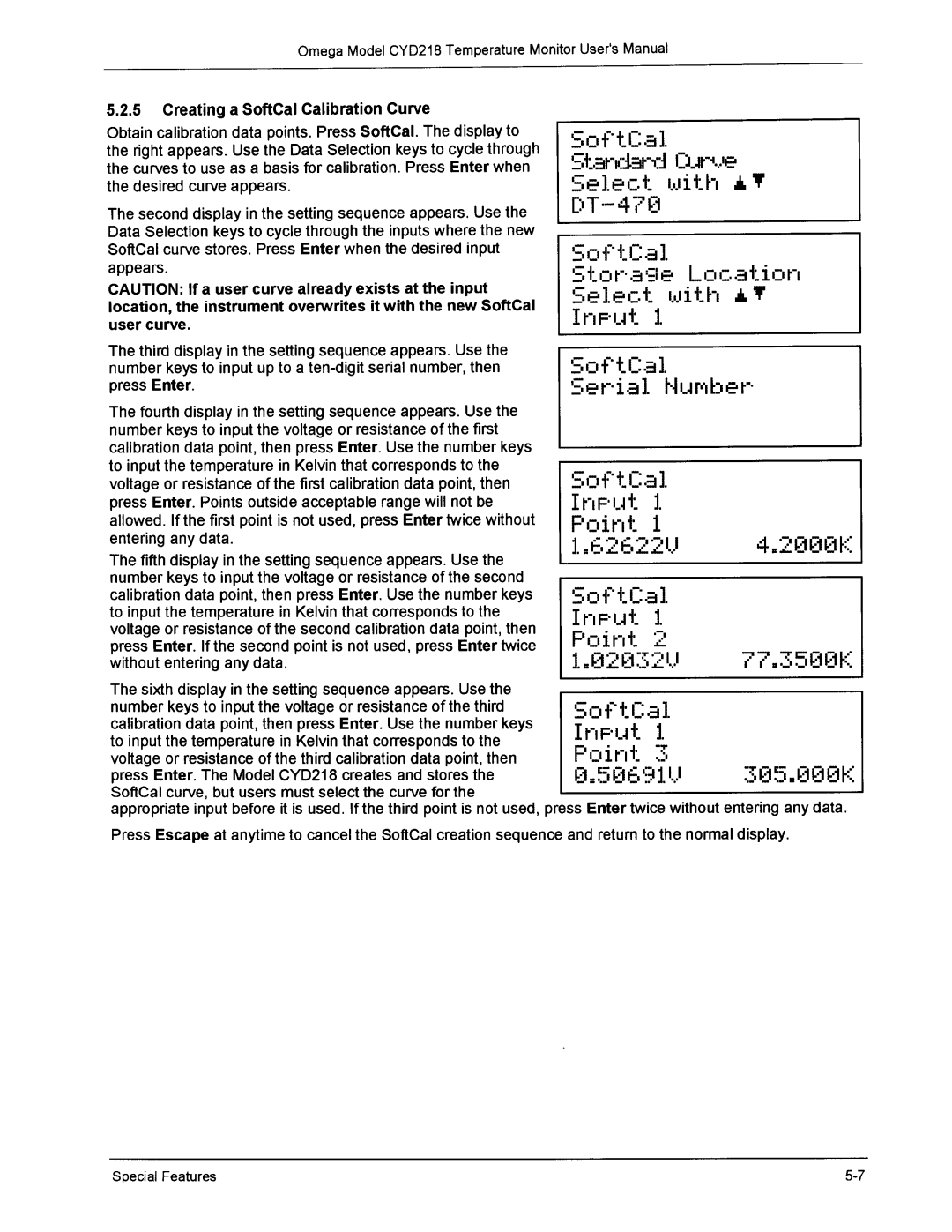 Omega Engineering CYD218 manual 