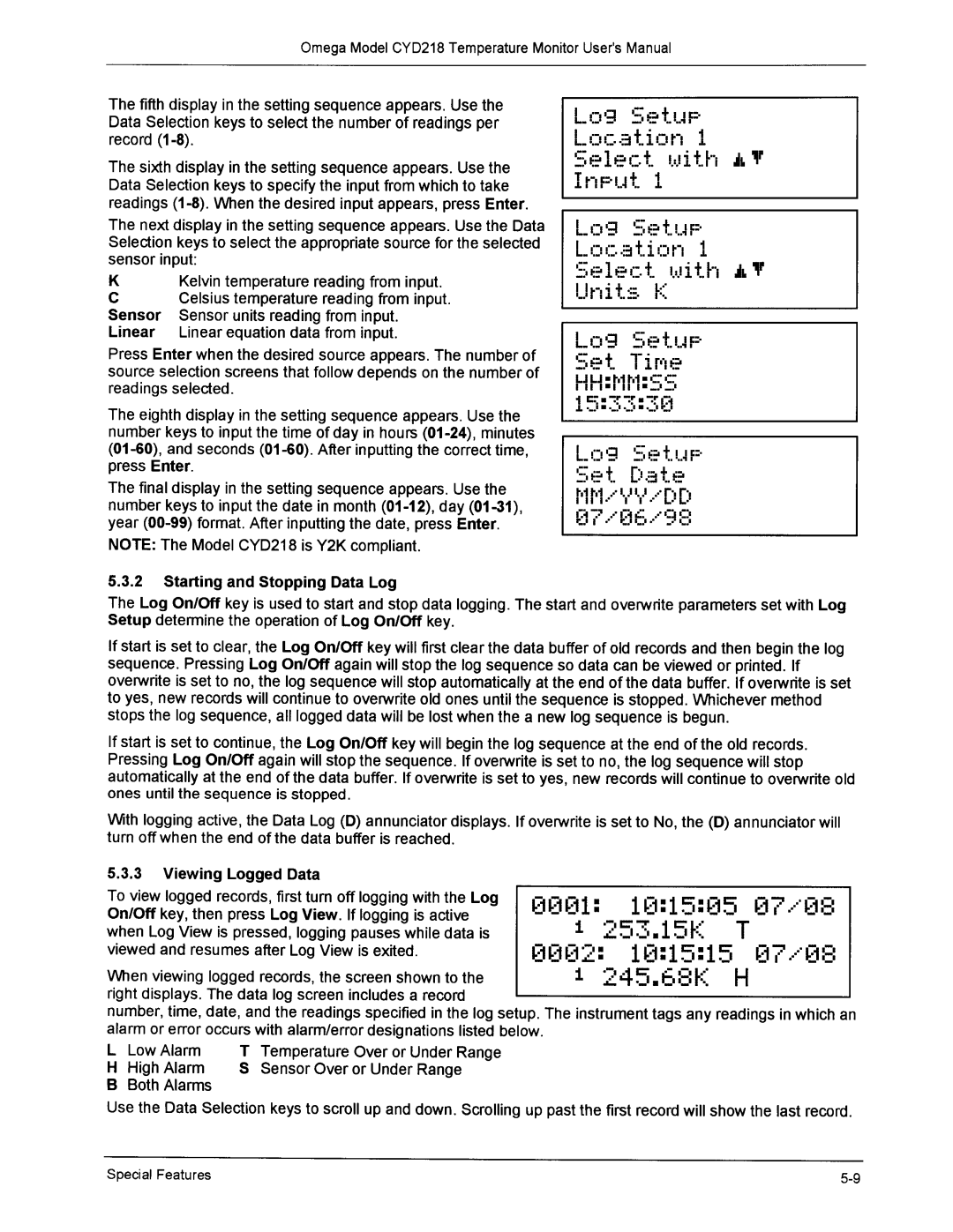 Omega Engineering CYD218 manual 