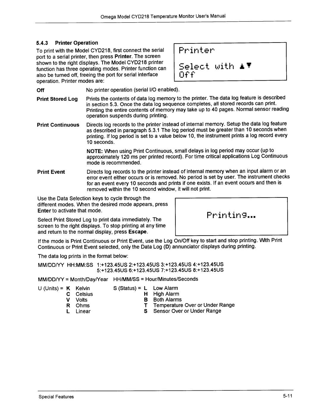 Omega Engineering CYD218 manual 