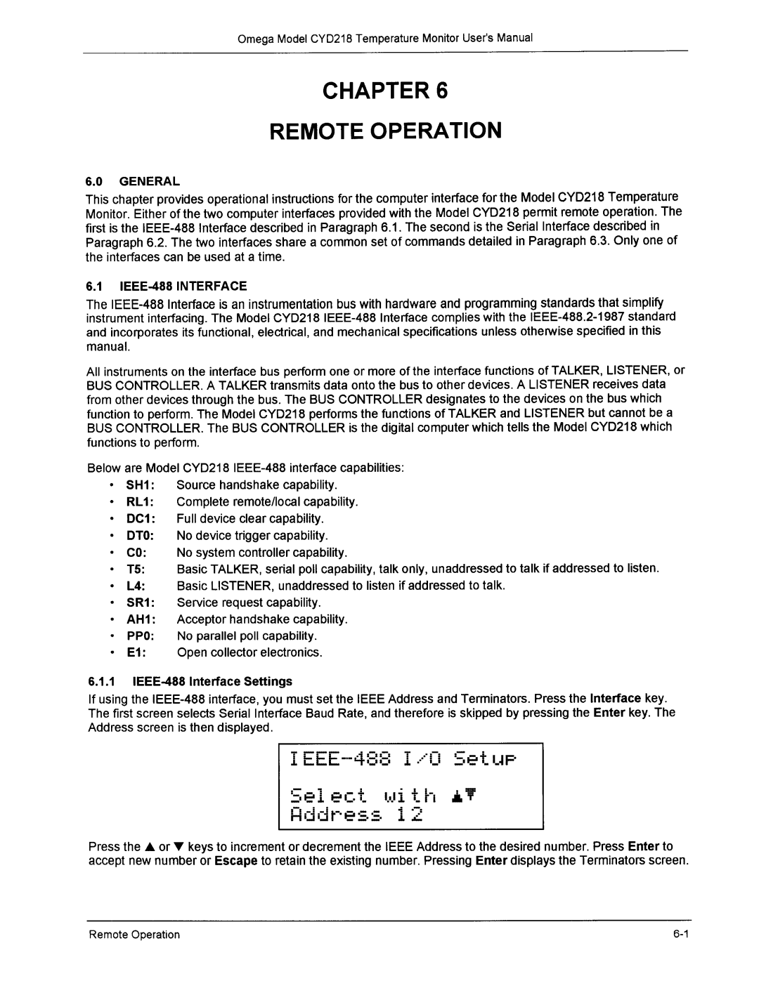 Omega Engineering CYD218 manual 