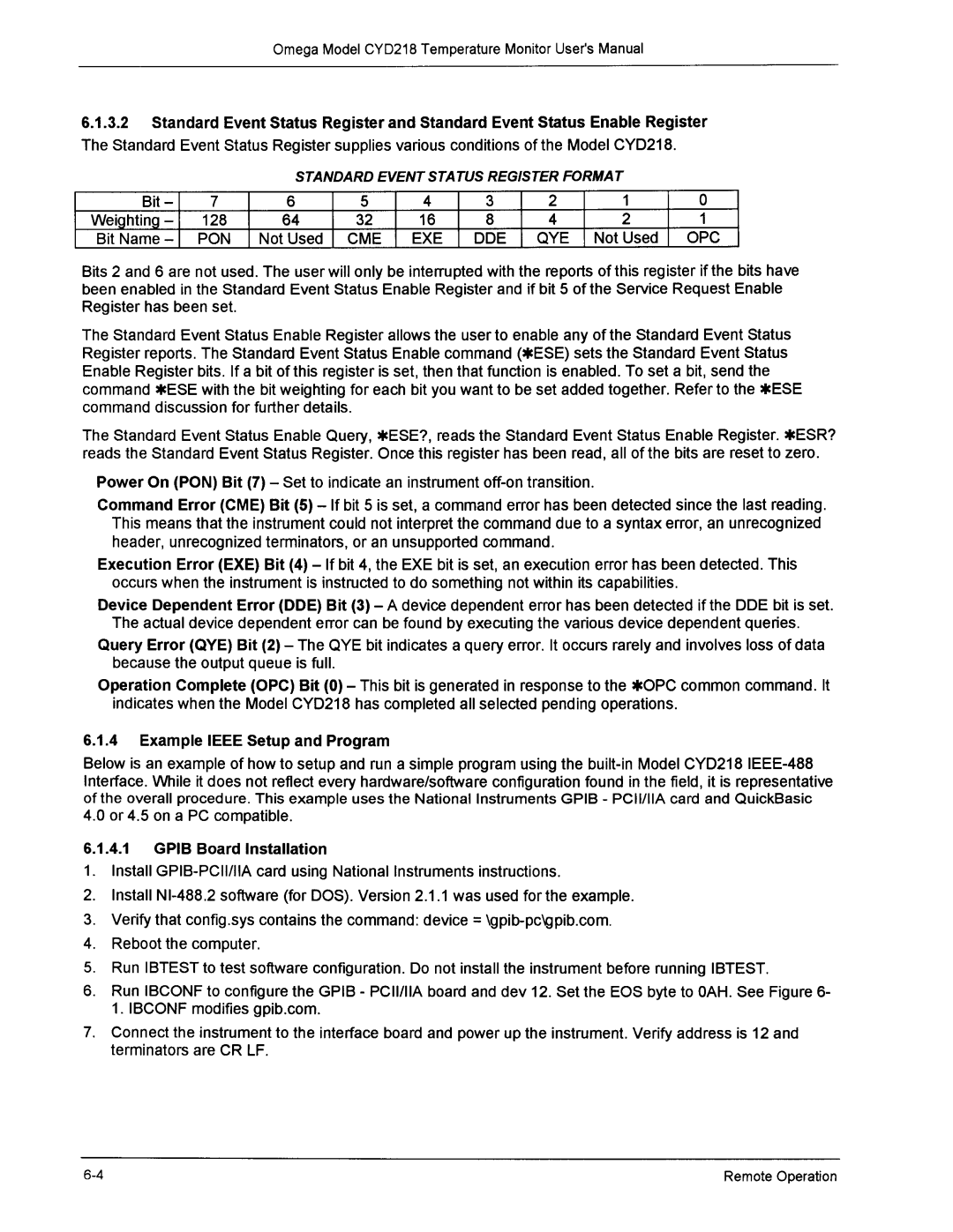 Omega Engineering CYD218 manual 