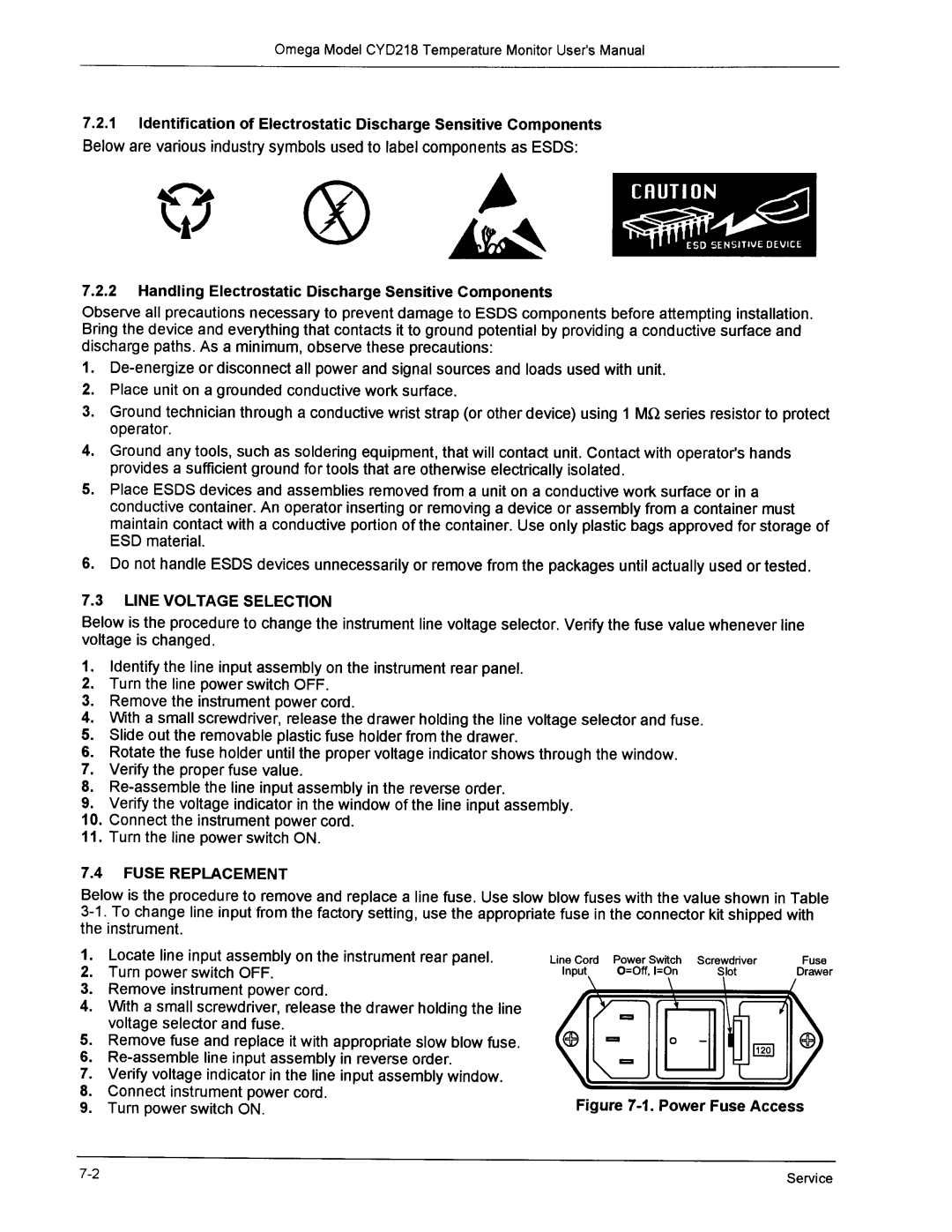 Omega Engineering CYD218 manual 