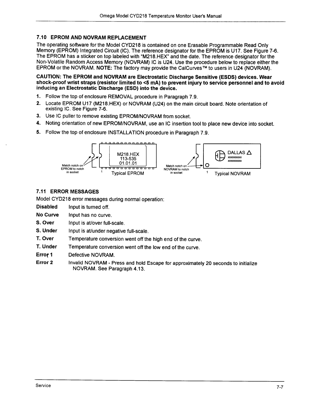 Omega Engineering CYD218 manual 