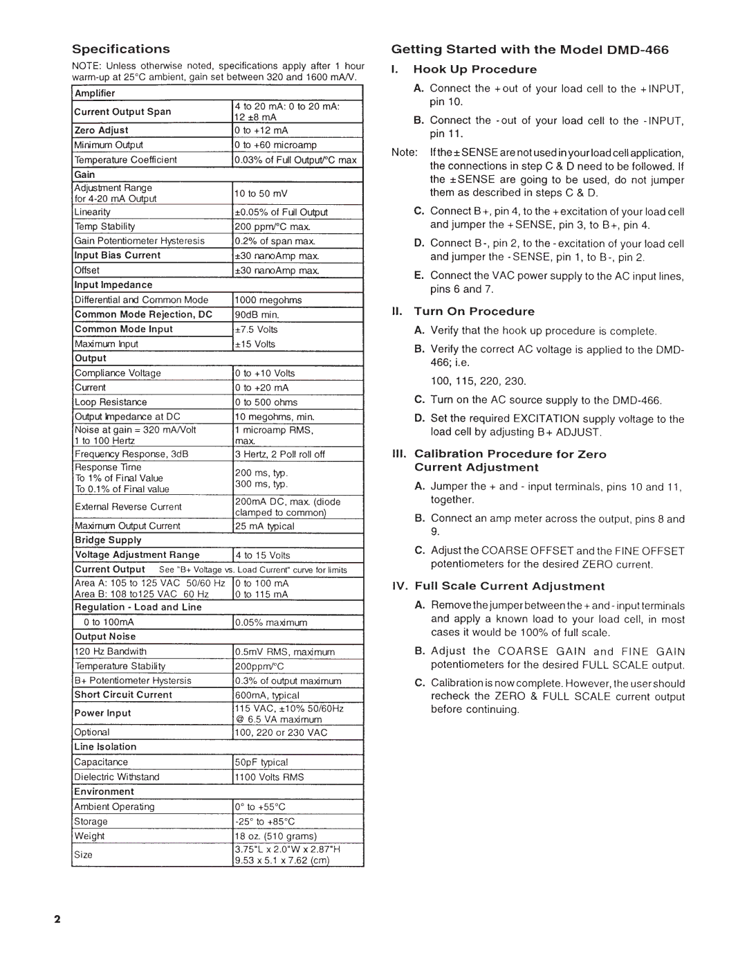 Omega Engineering DMD-466 manual 