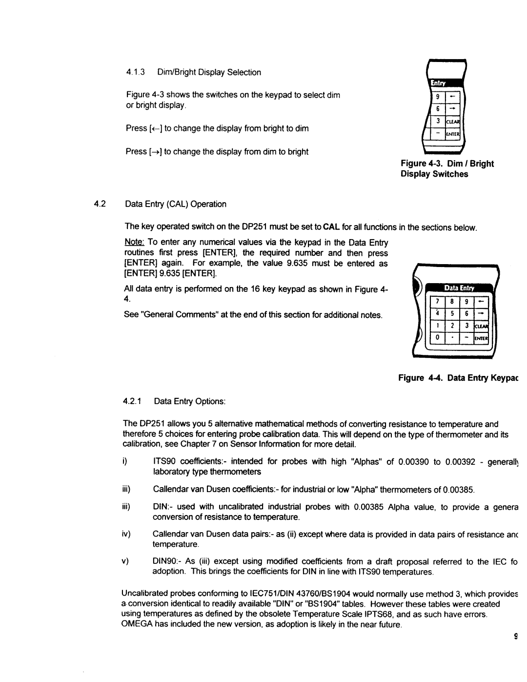 Omega Engineering DP251 manual 