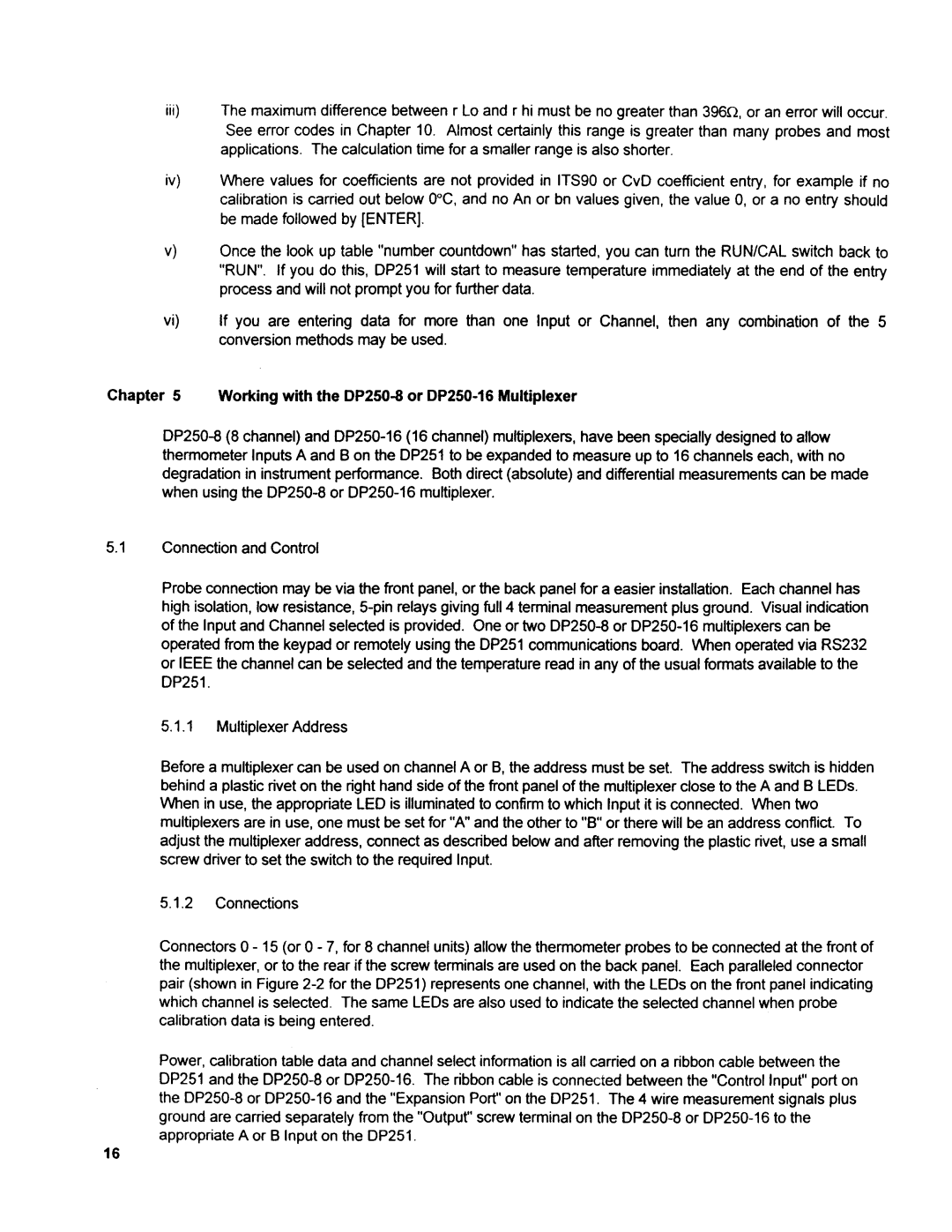 Omega Engineering DP251 manual 
