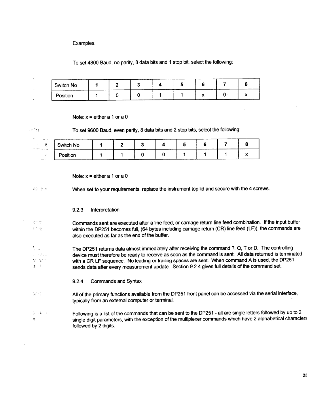 Omega Engineering DP251 manual 