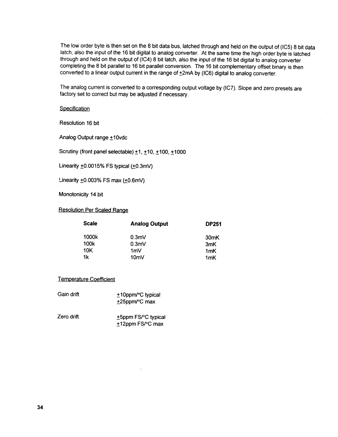 Omega Engineering DP251 manual 