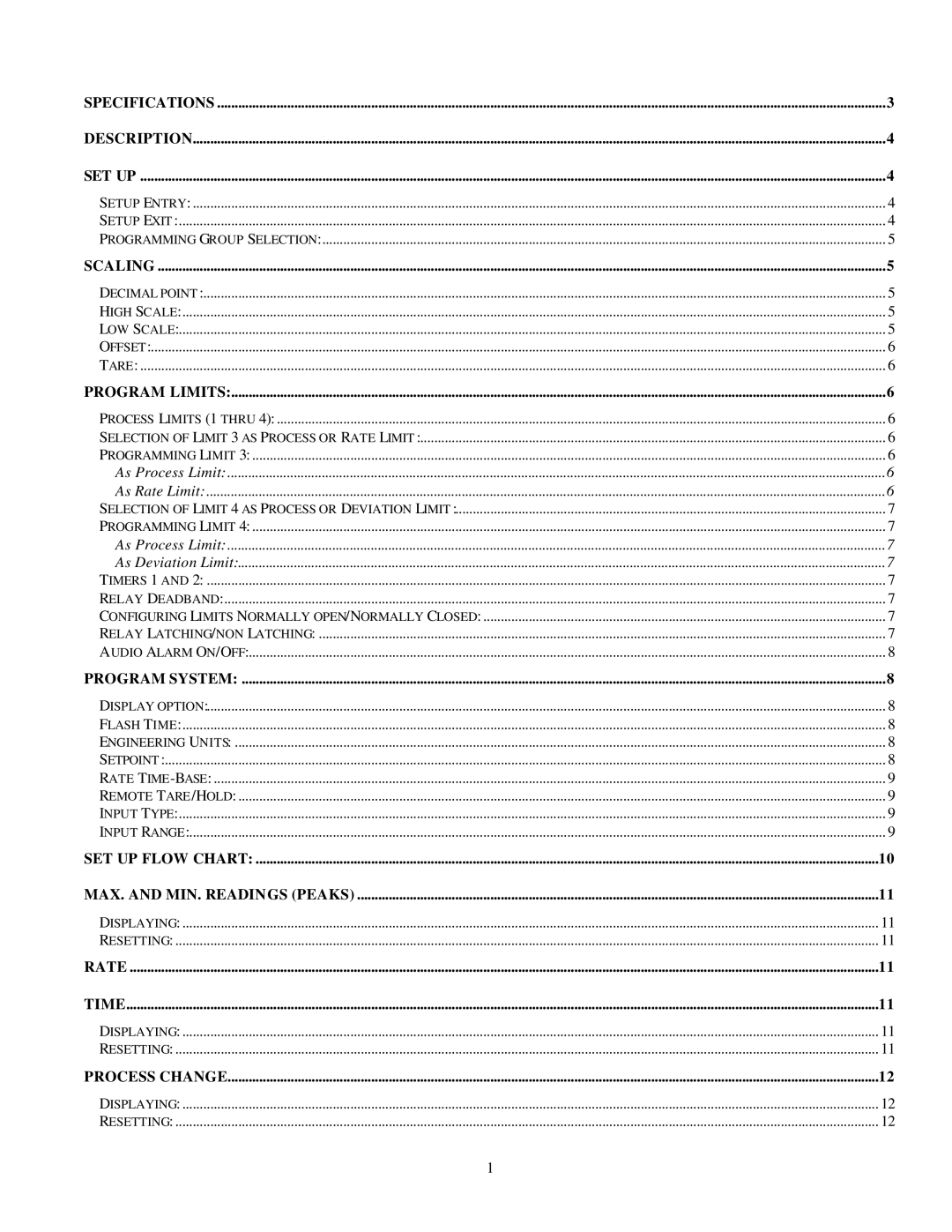 Omega Engineering DP3600 user manual SET UP Flow Chart MAX. and MIN. Readings Peaks 