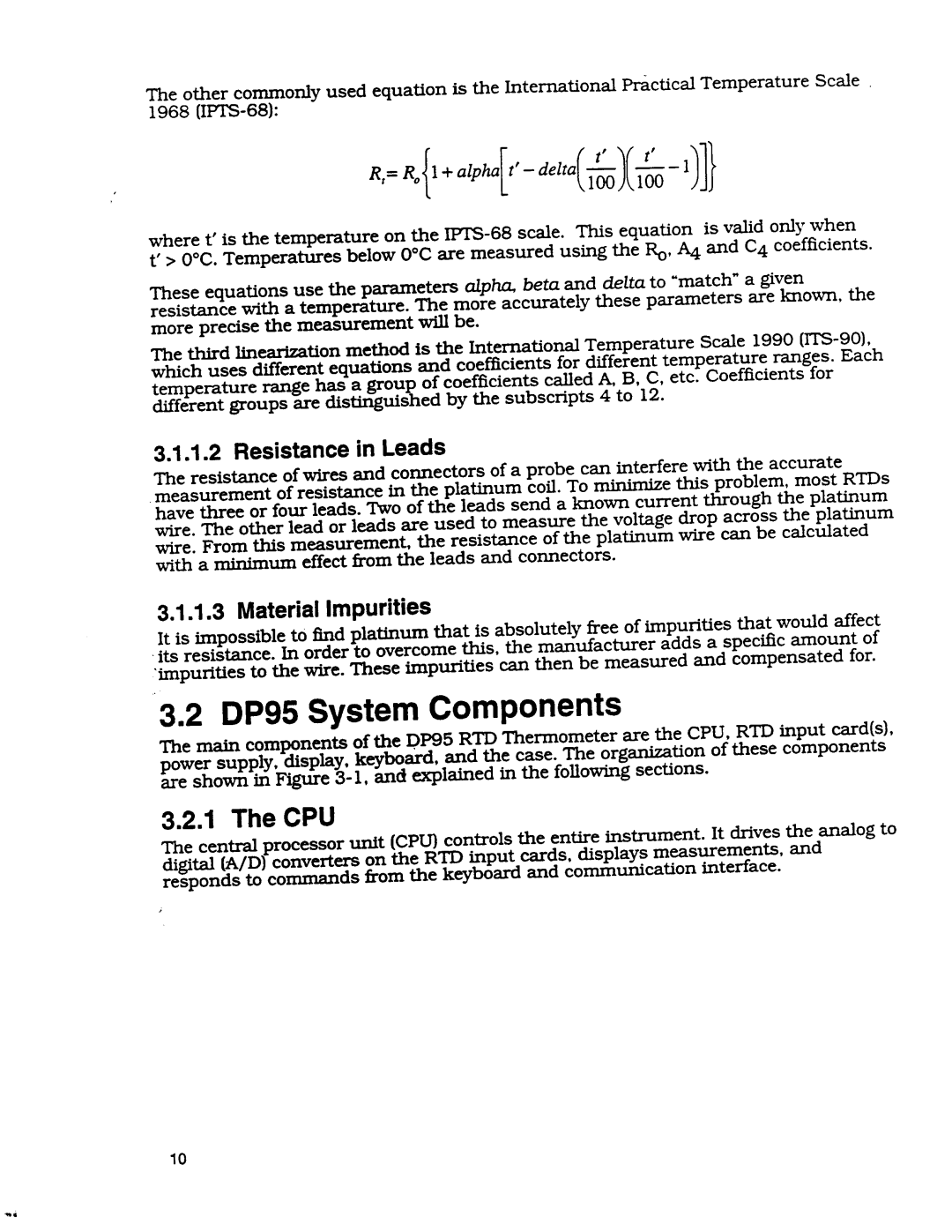 Omega Engineering DP95 manual 